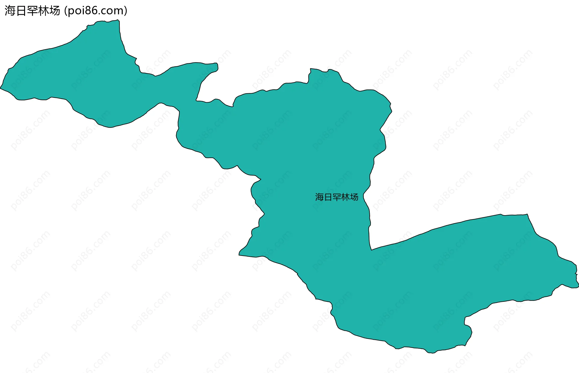 海日罕林场边界地图