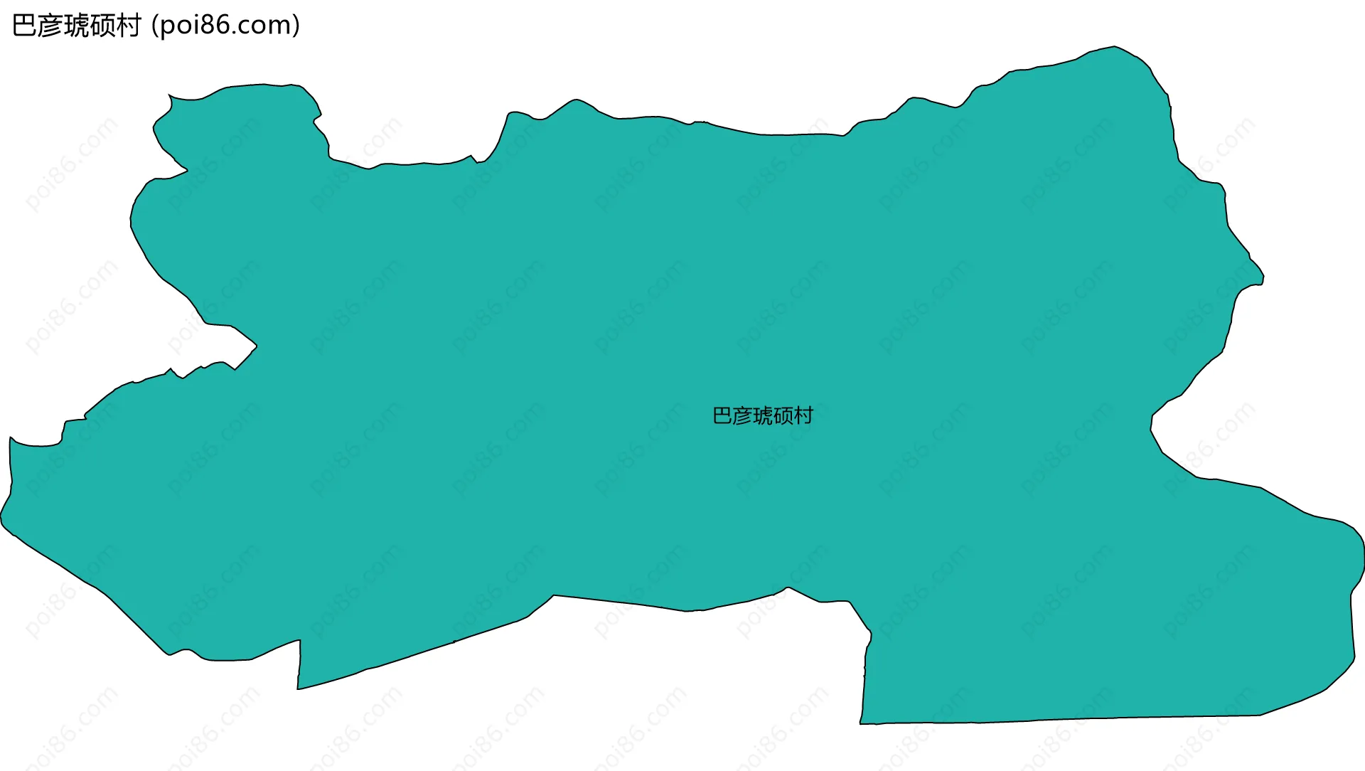 巴彦琥硕村边界地图