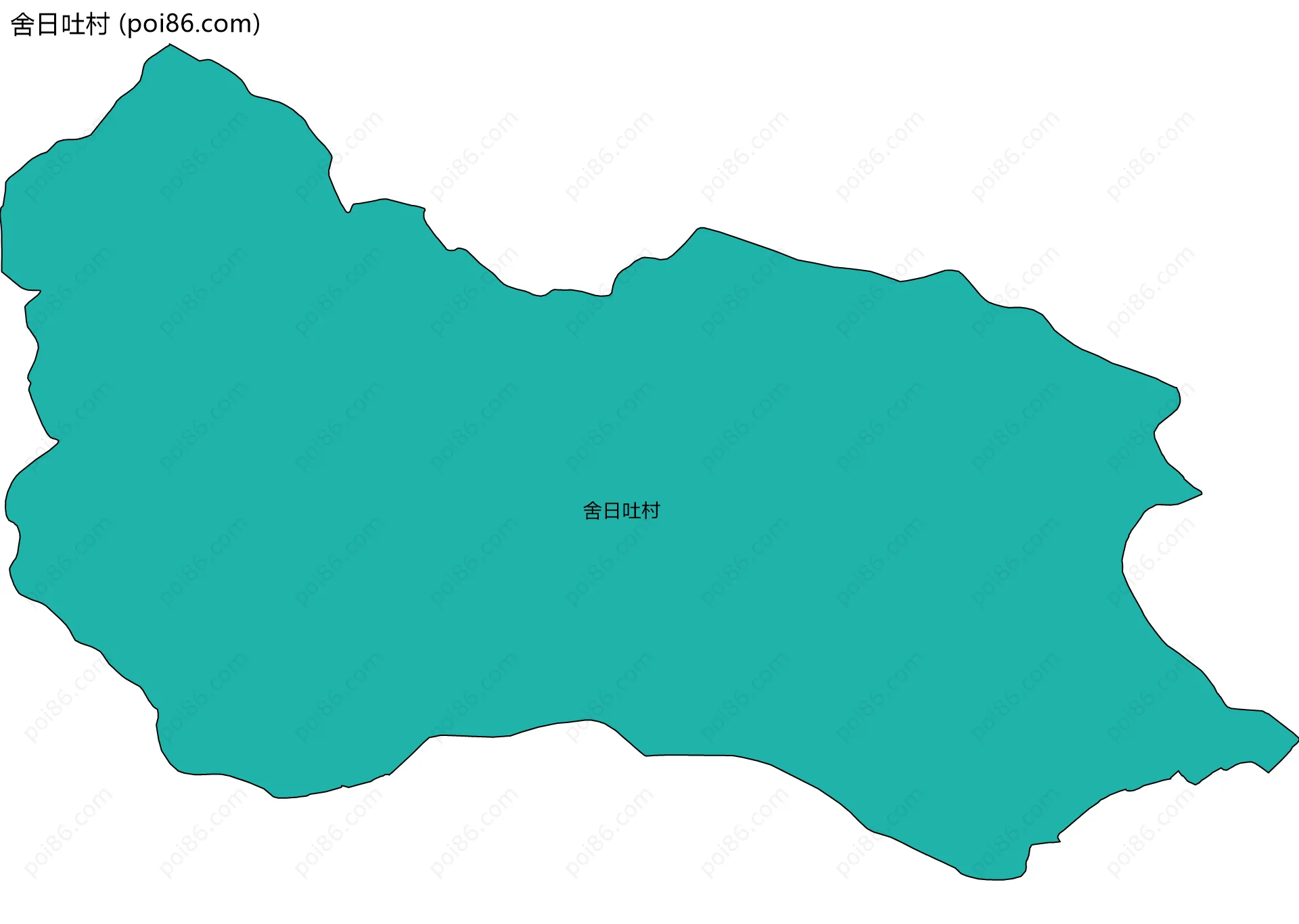 舍日吐村边界地图