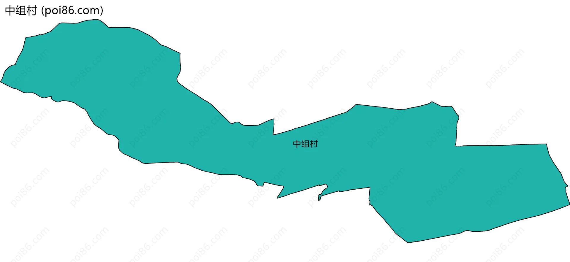 中组村边界地图