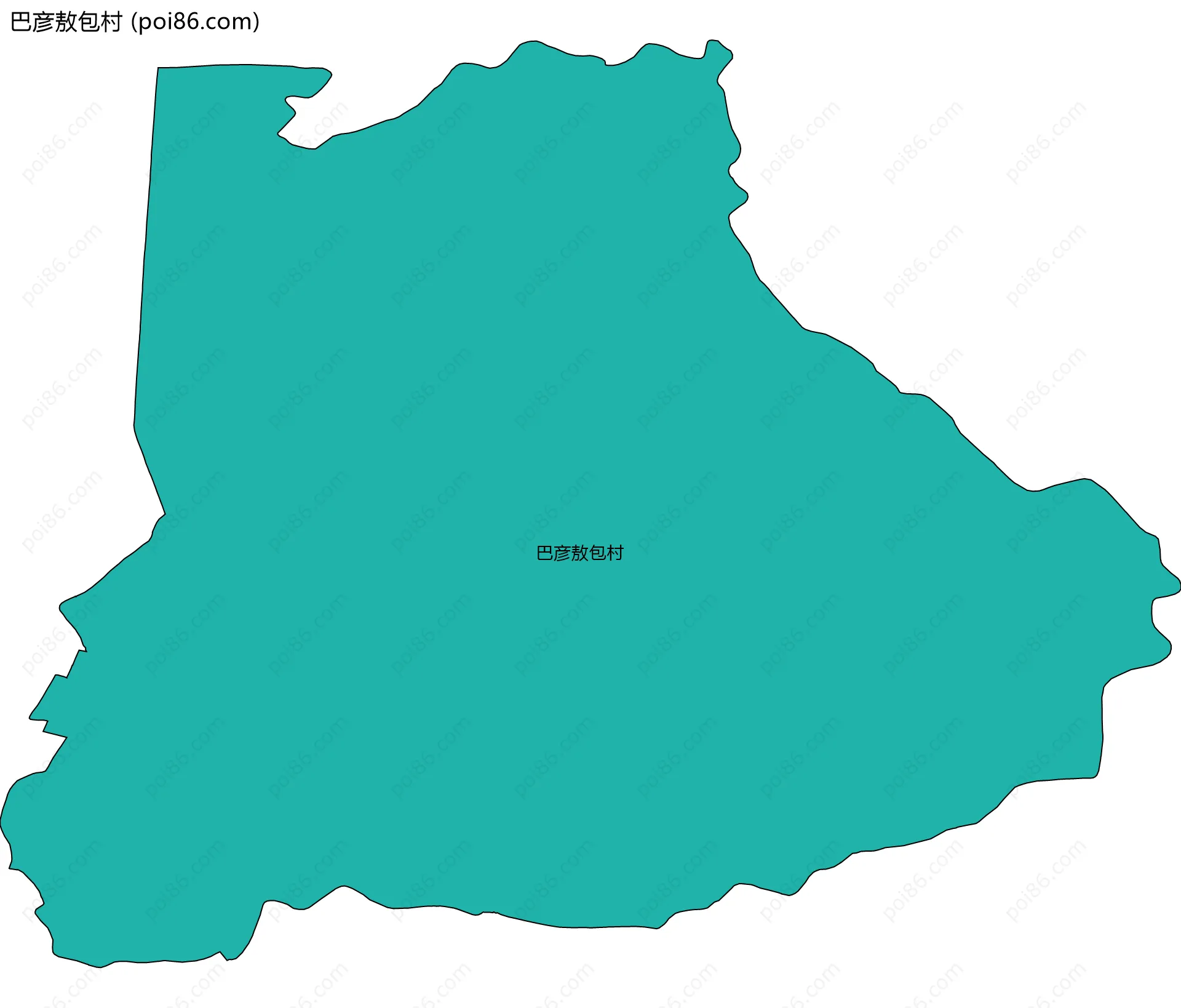 巴彦敖包村边界地图