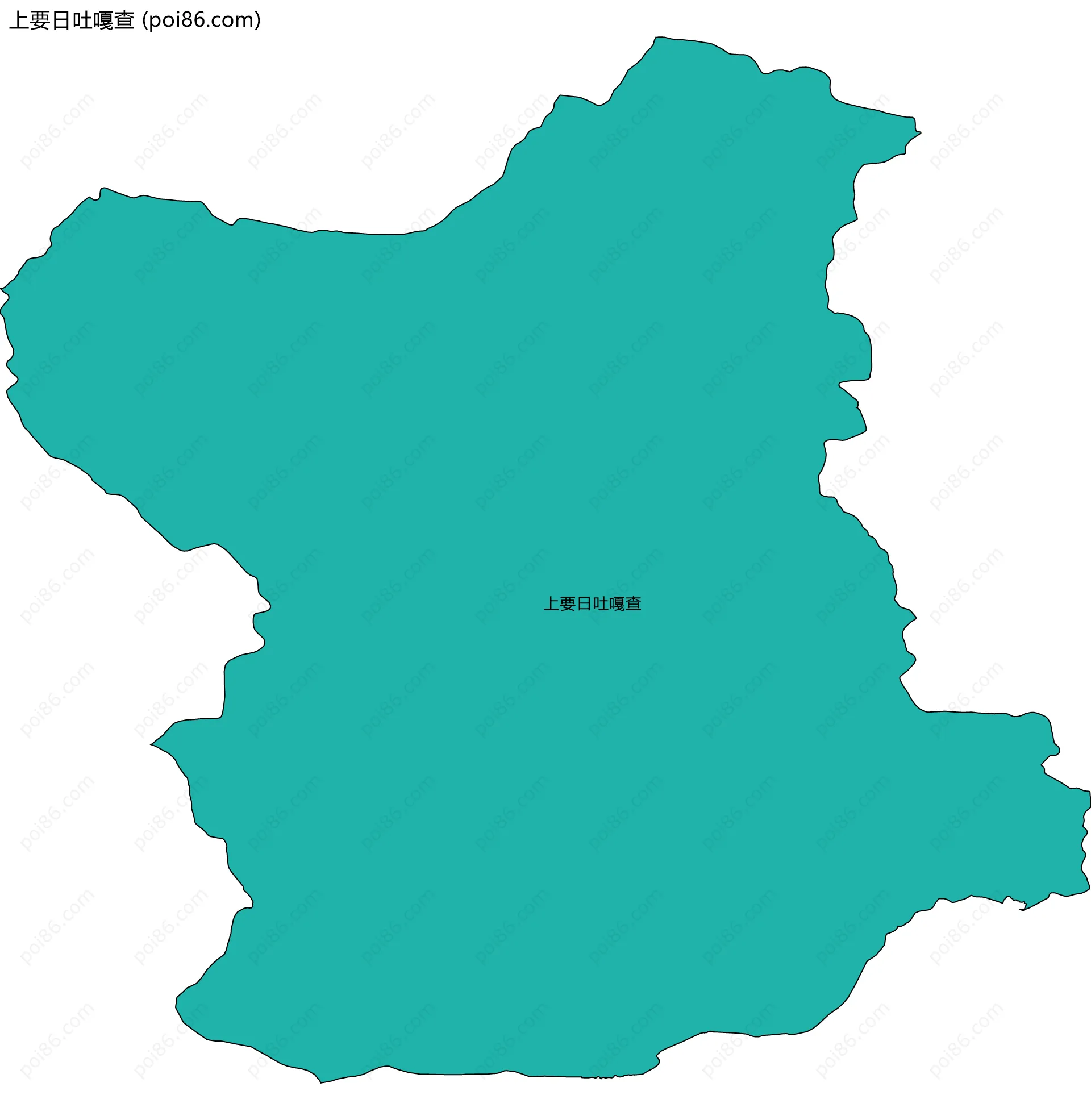 上要日吐嘎查边界地图
