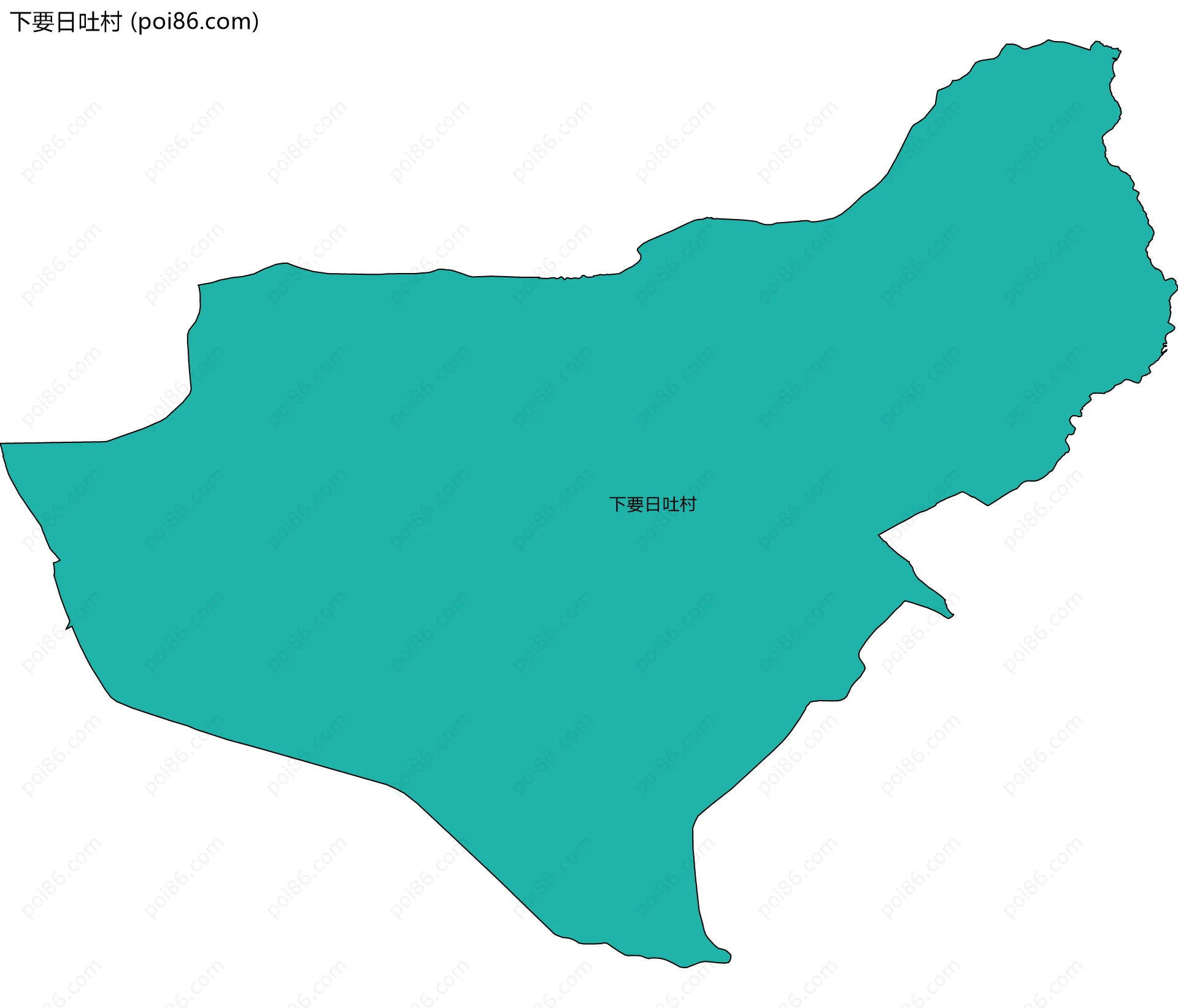 下要日吐村边界地图