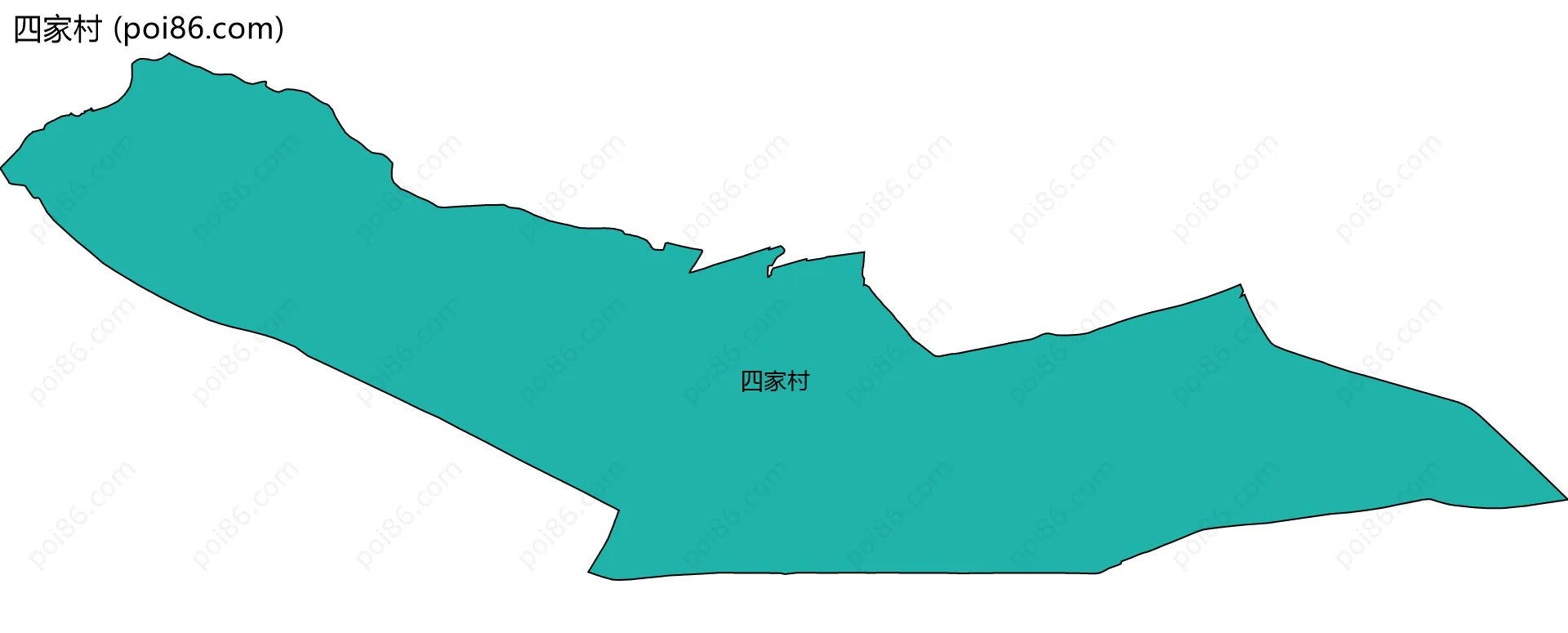 四家村边界地图