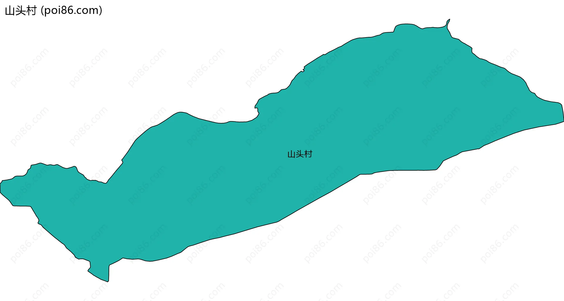 山头村边界地图
