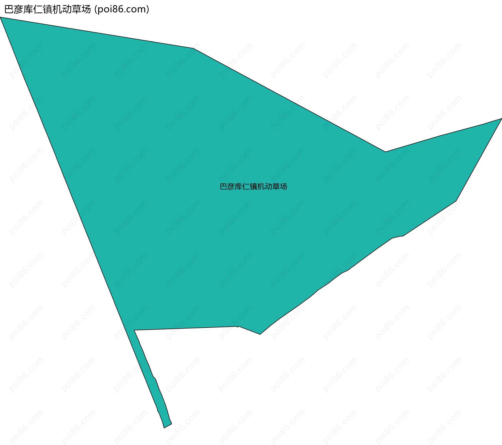 巴彦库仁镇机动草场边界地图