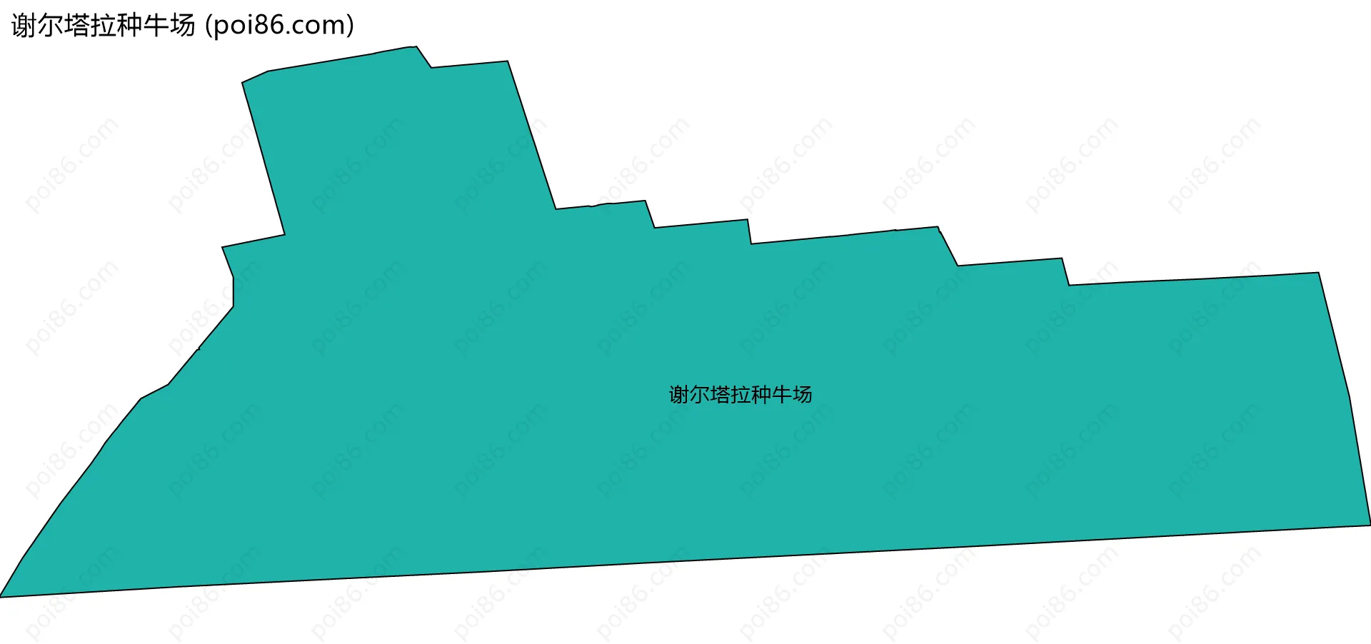 谢尔塔拉种牛场边界地图