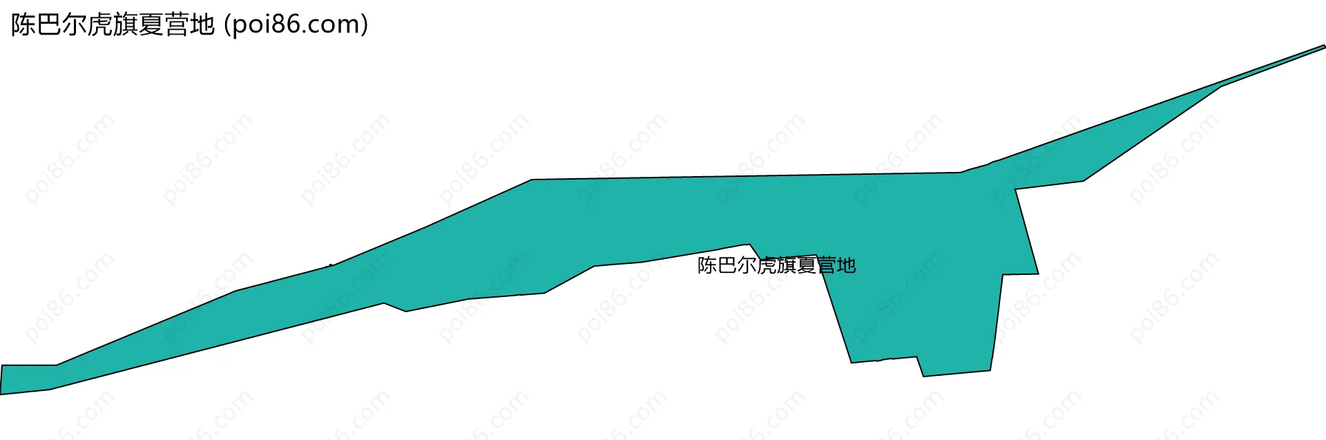 陈巴尔虎旗夏营地边界地图