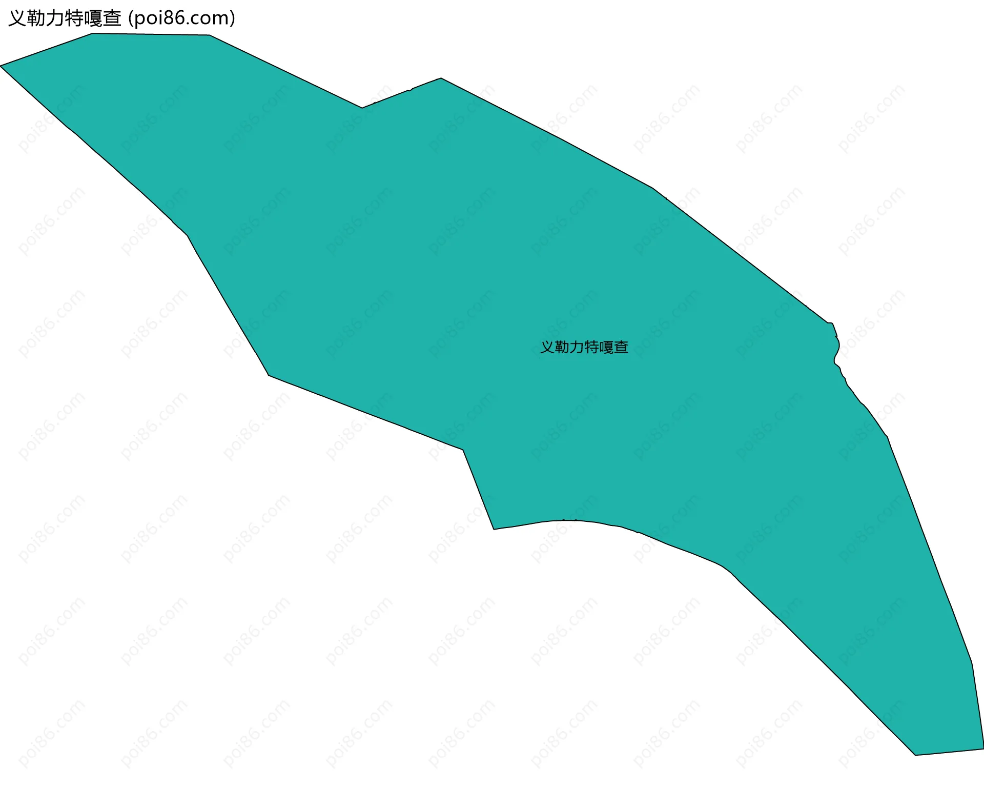 义勒力特嘎查边界地图