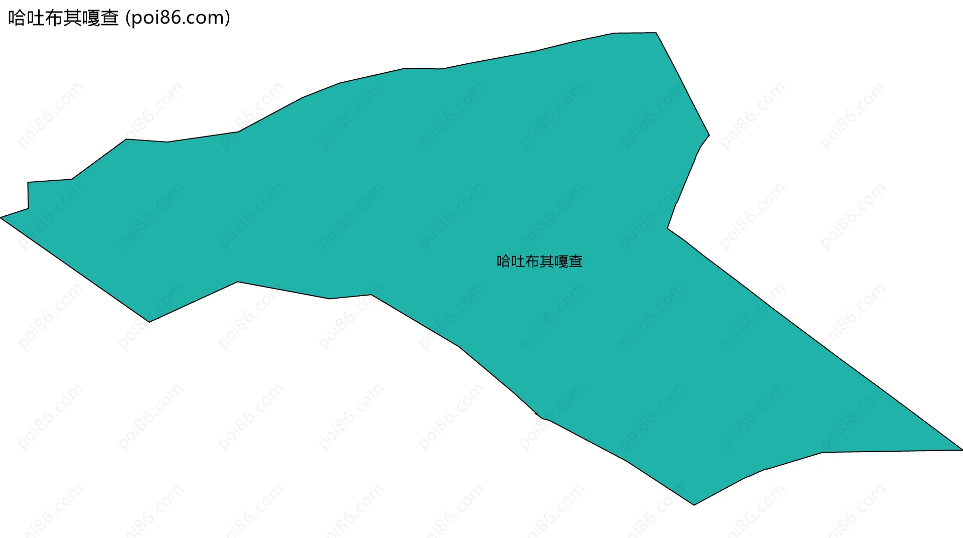哈吐布其嘎查边界地图