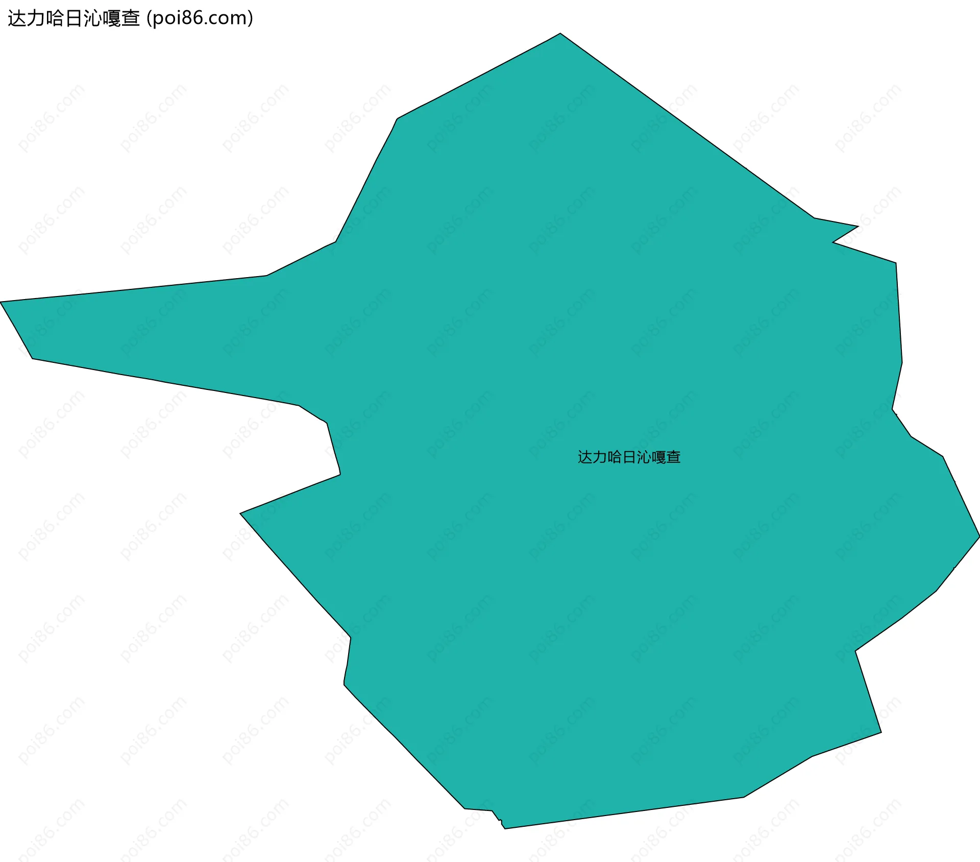 达力哈日沁嘎查边界地图