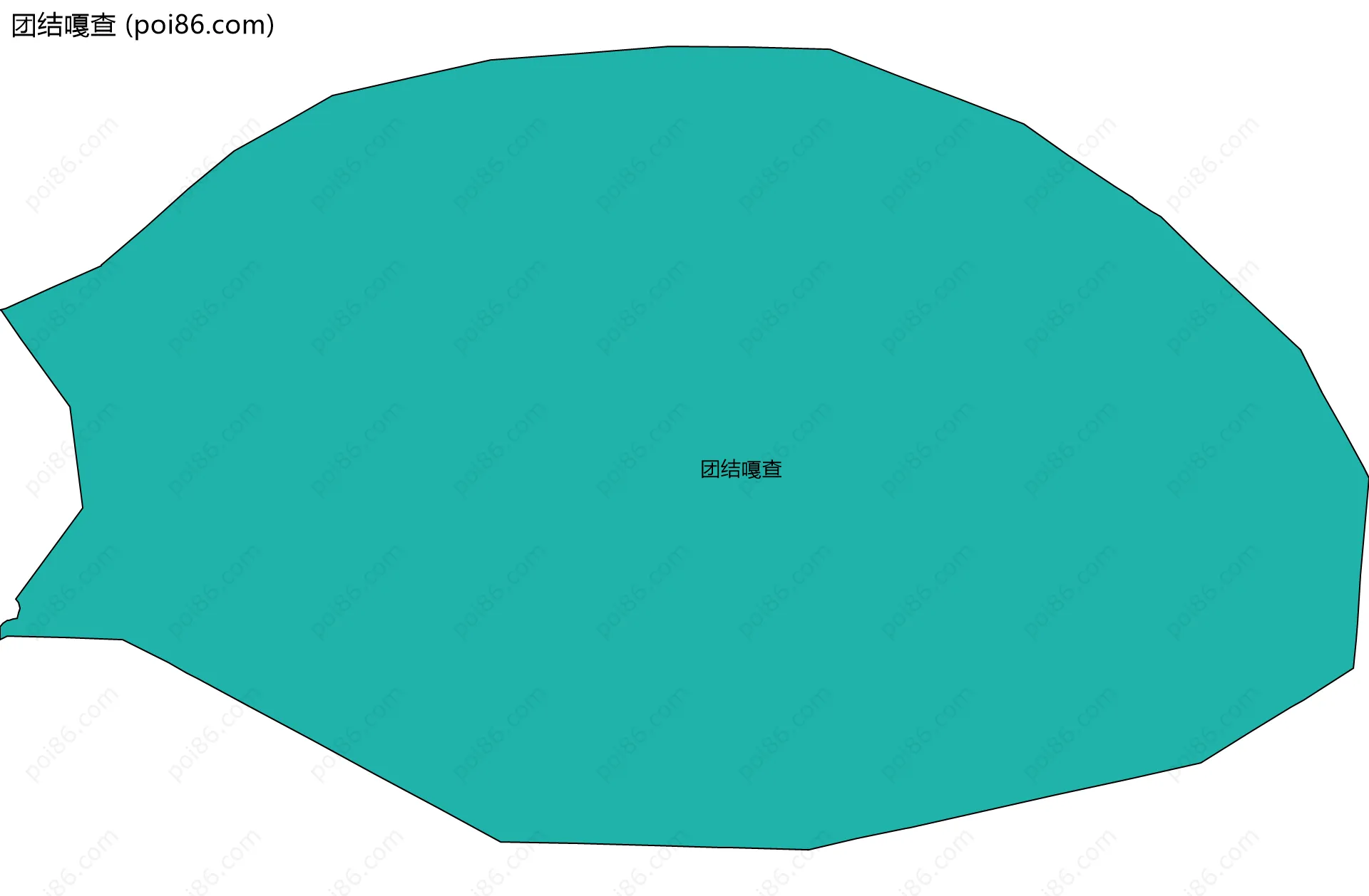 团结嘎查边界地图
