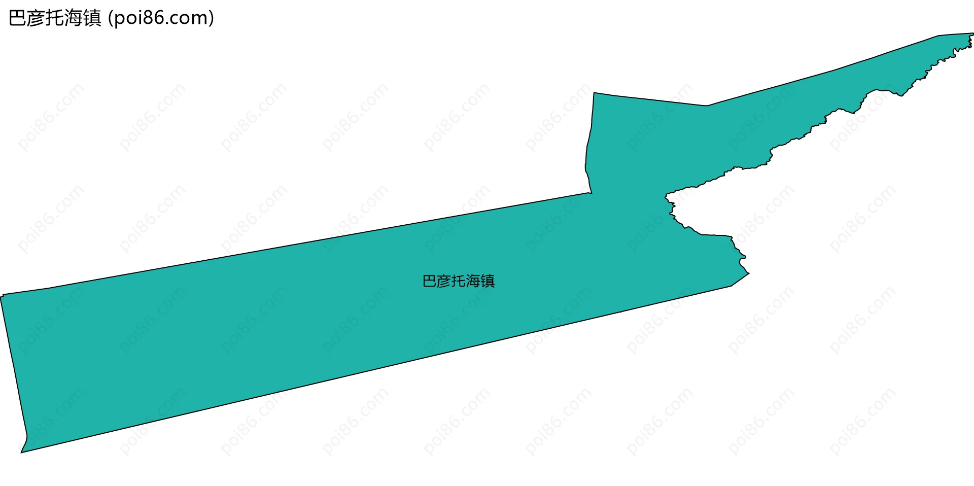 巴彦托海镇边界地图