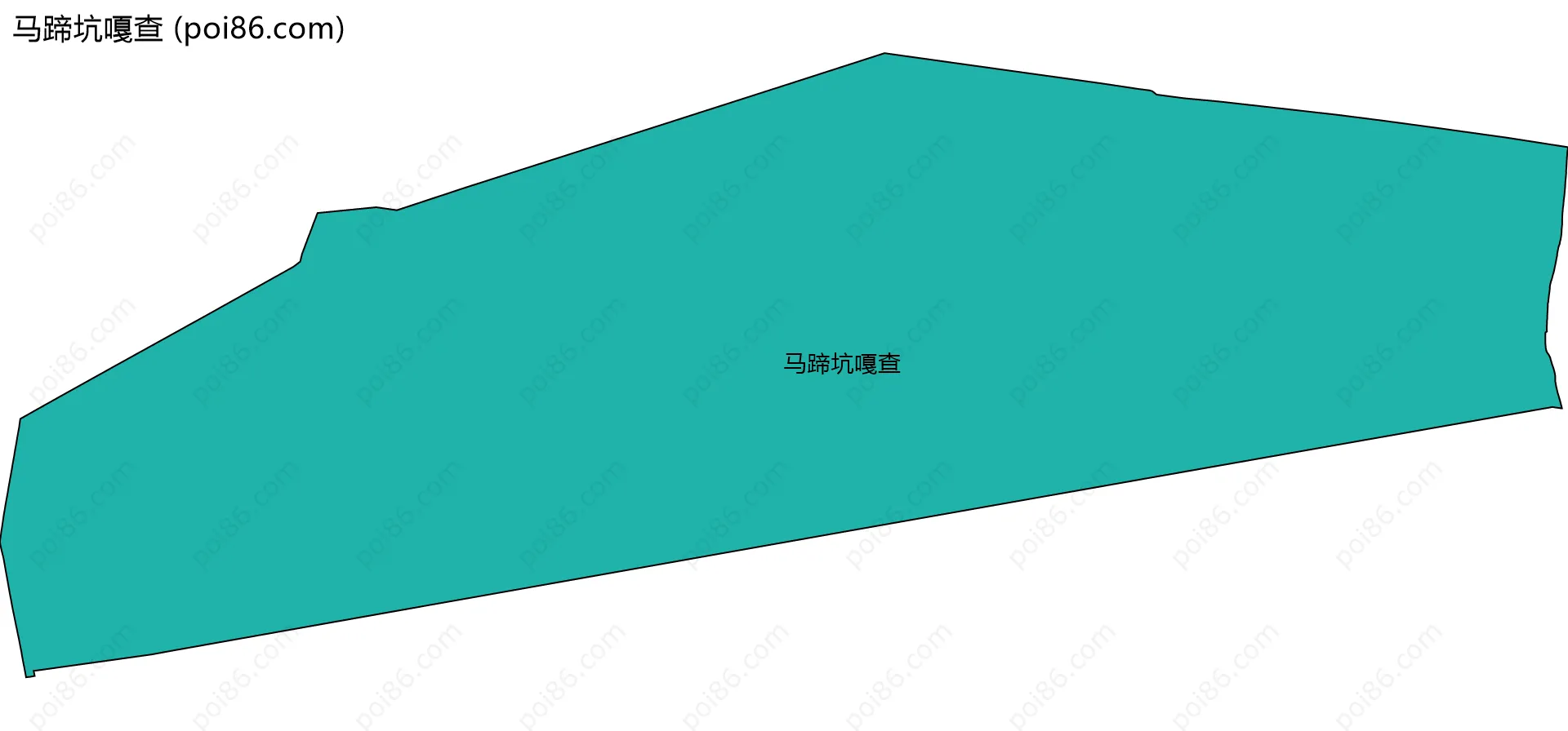 马蹄坑嘎查边界地图