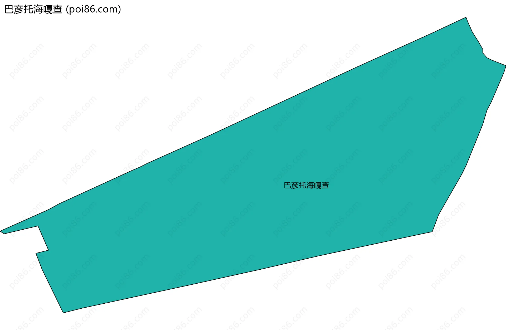 巴彦托海嘎查边界地图