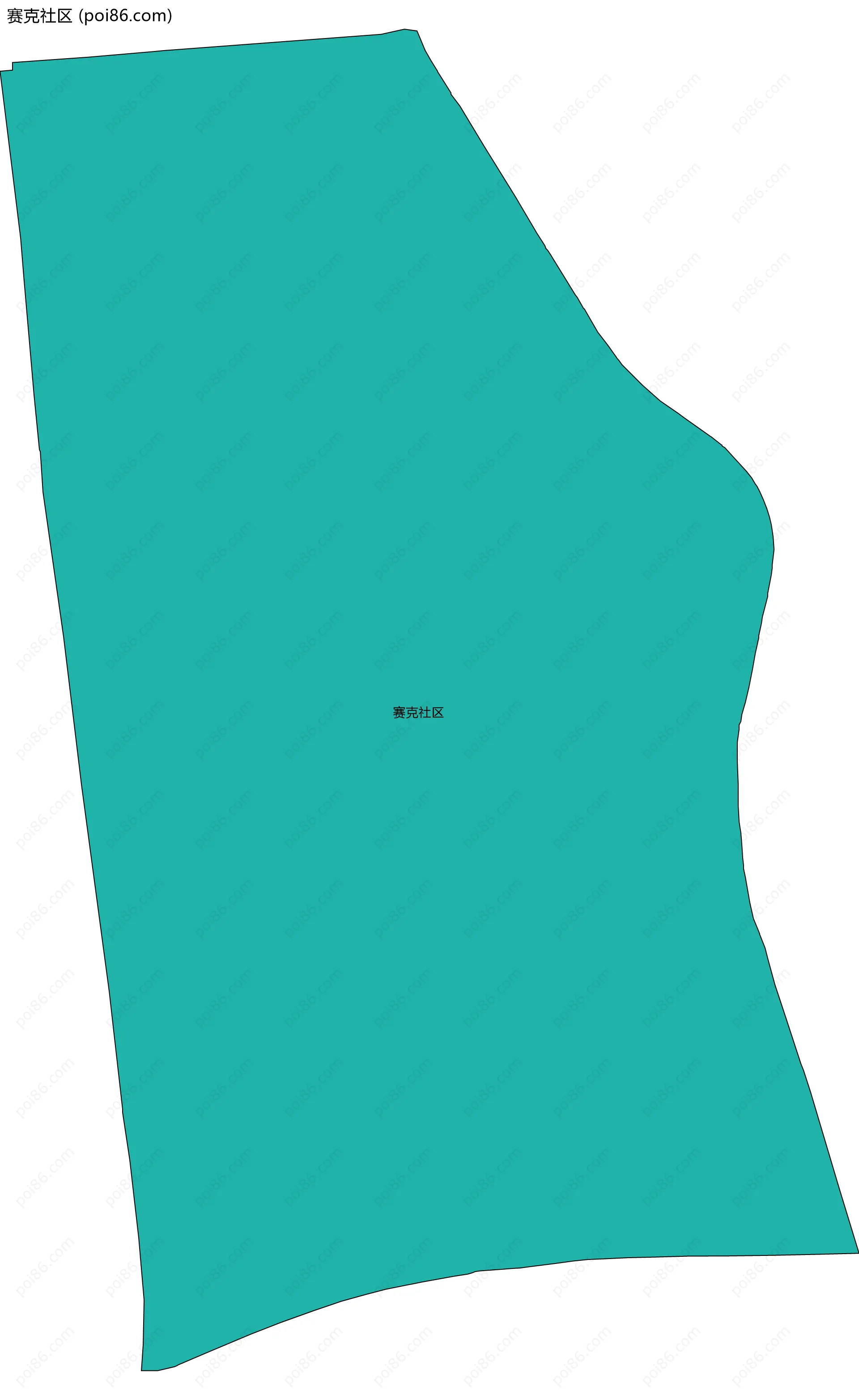赛克社区边界地图