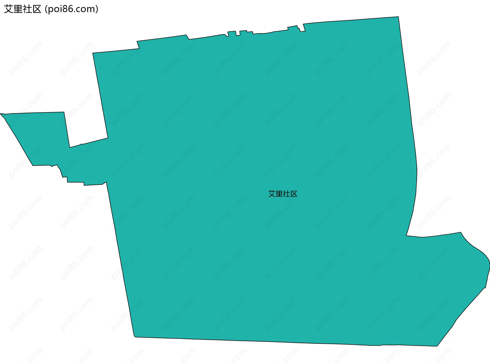 艾里社区边界地图