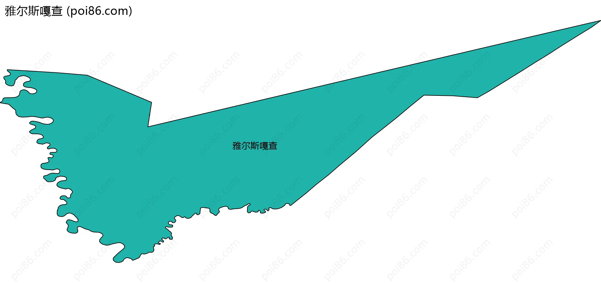 雅尔斯嘎查边界地图
