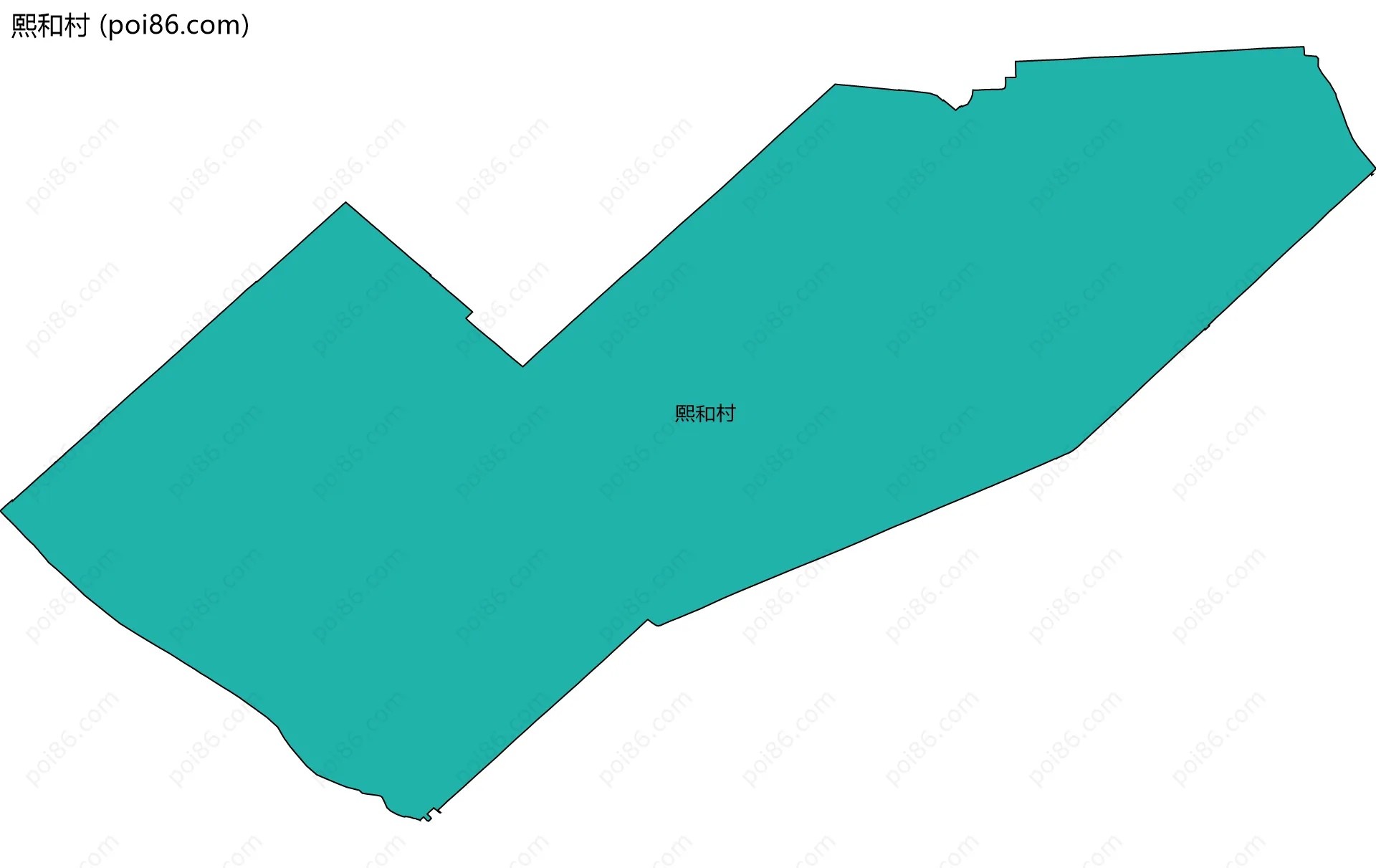 熙和村边界地图