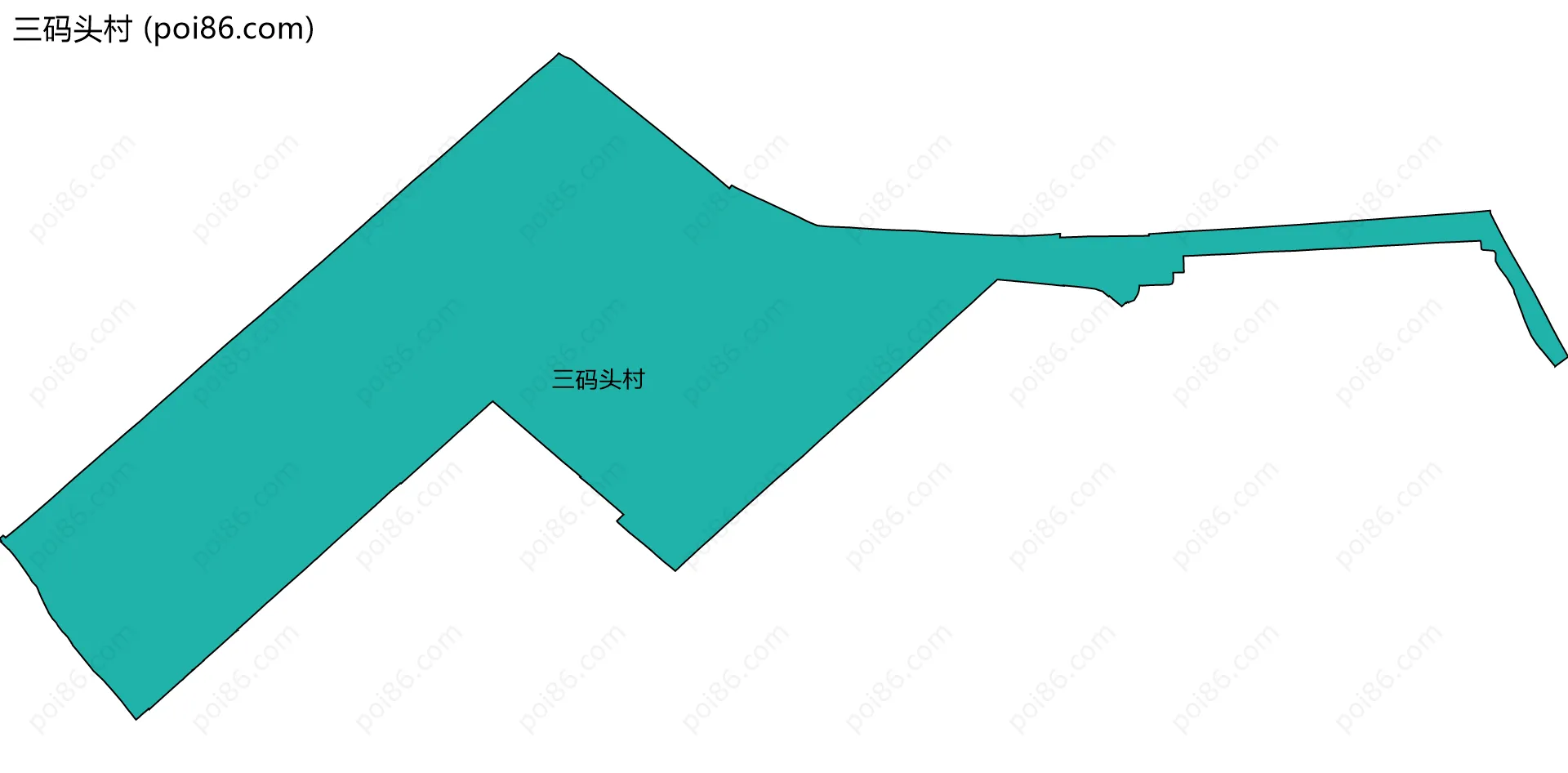 三码头村边界地图