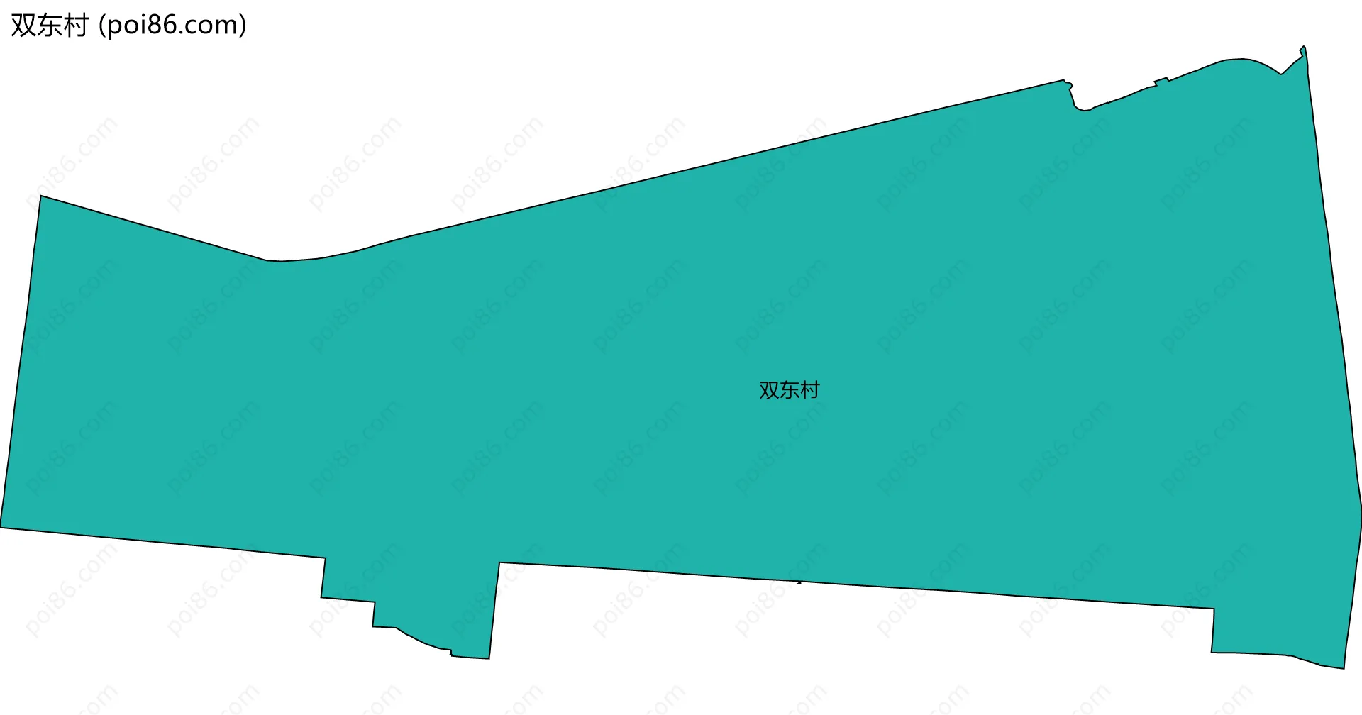 双东村边界地图
