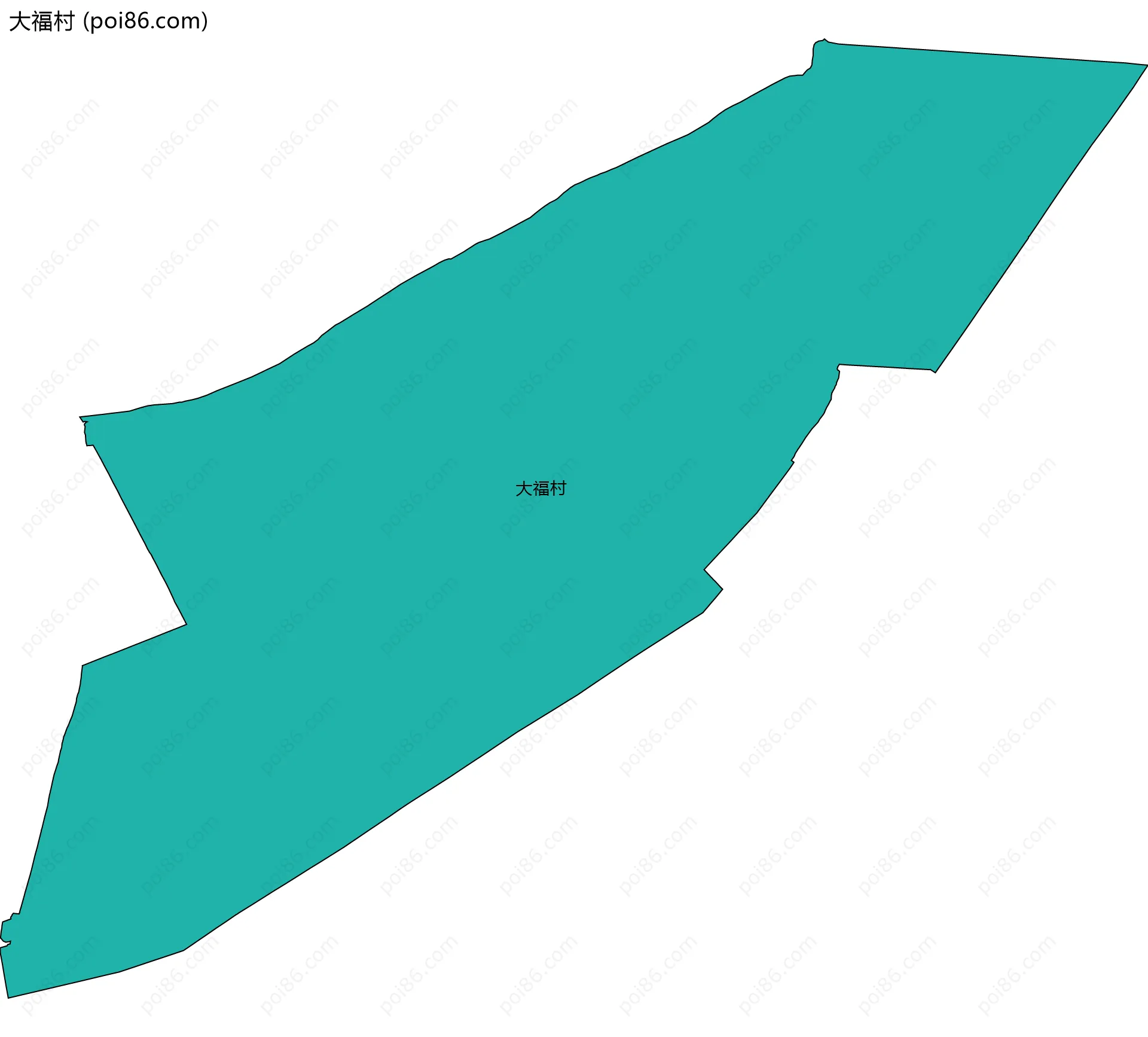 大福村边界地图