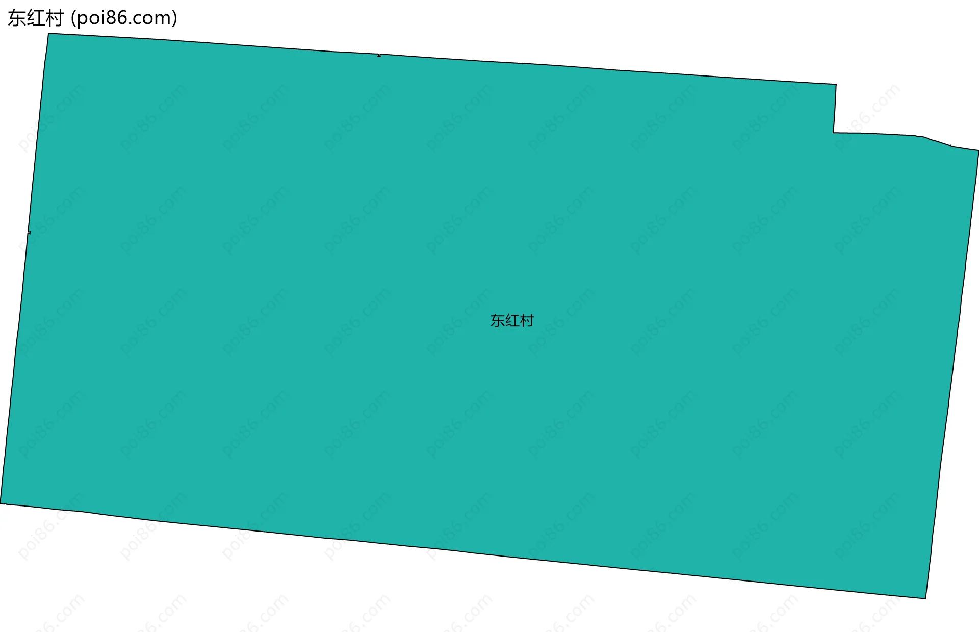 东红村边界地图