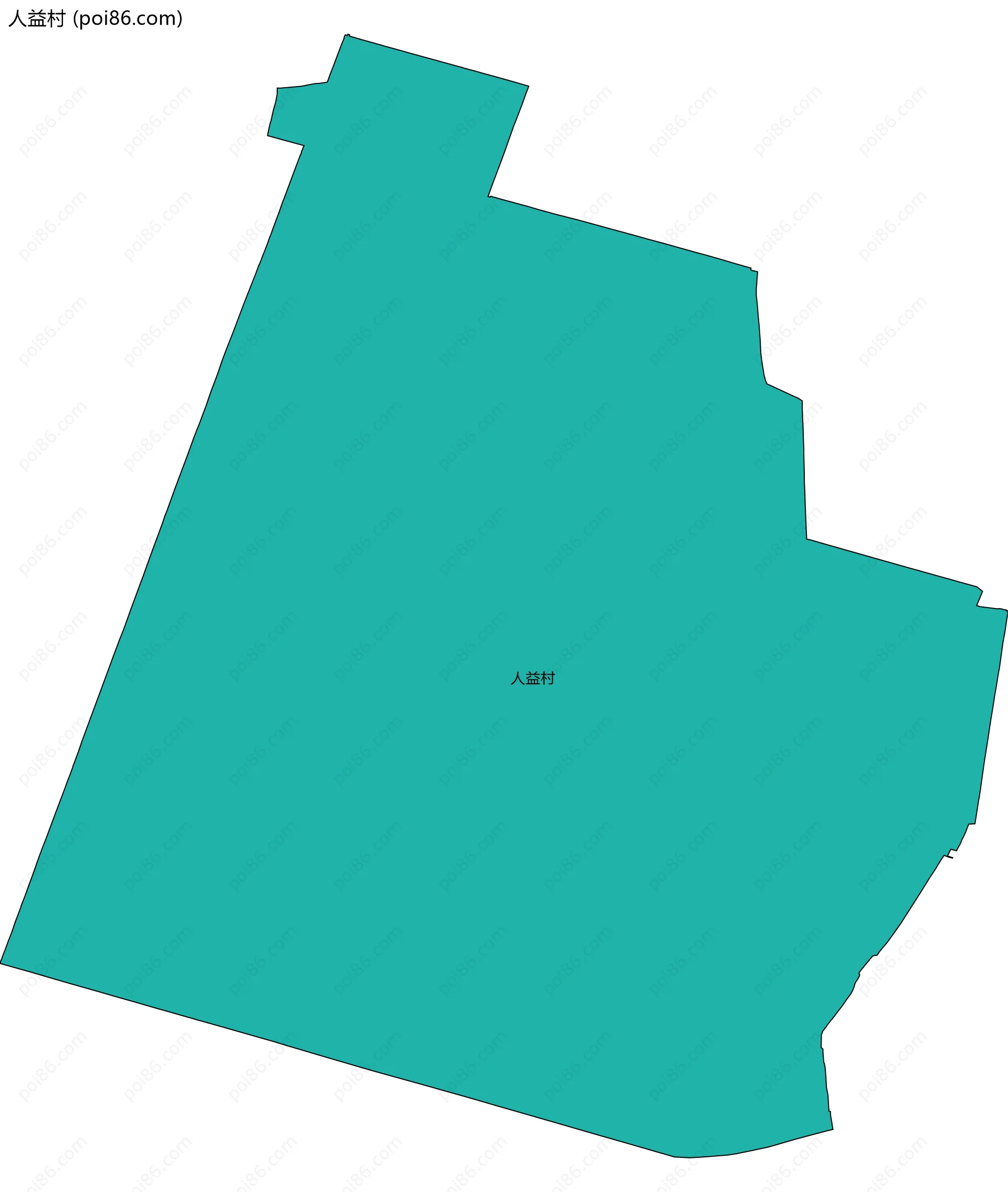 人益村边界地图