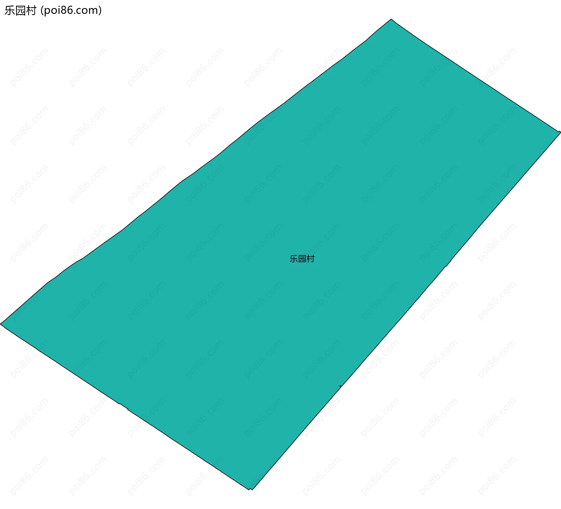 乐园村边界地图