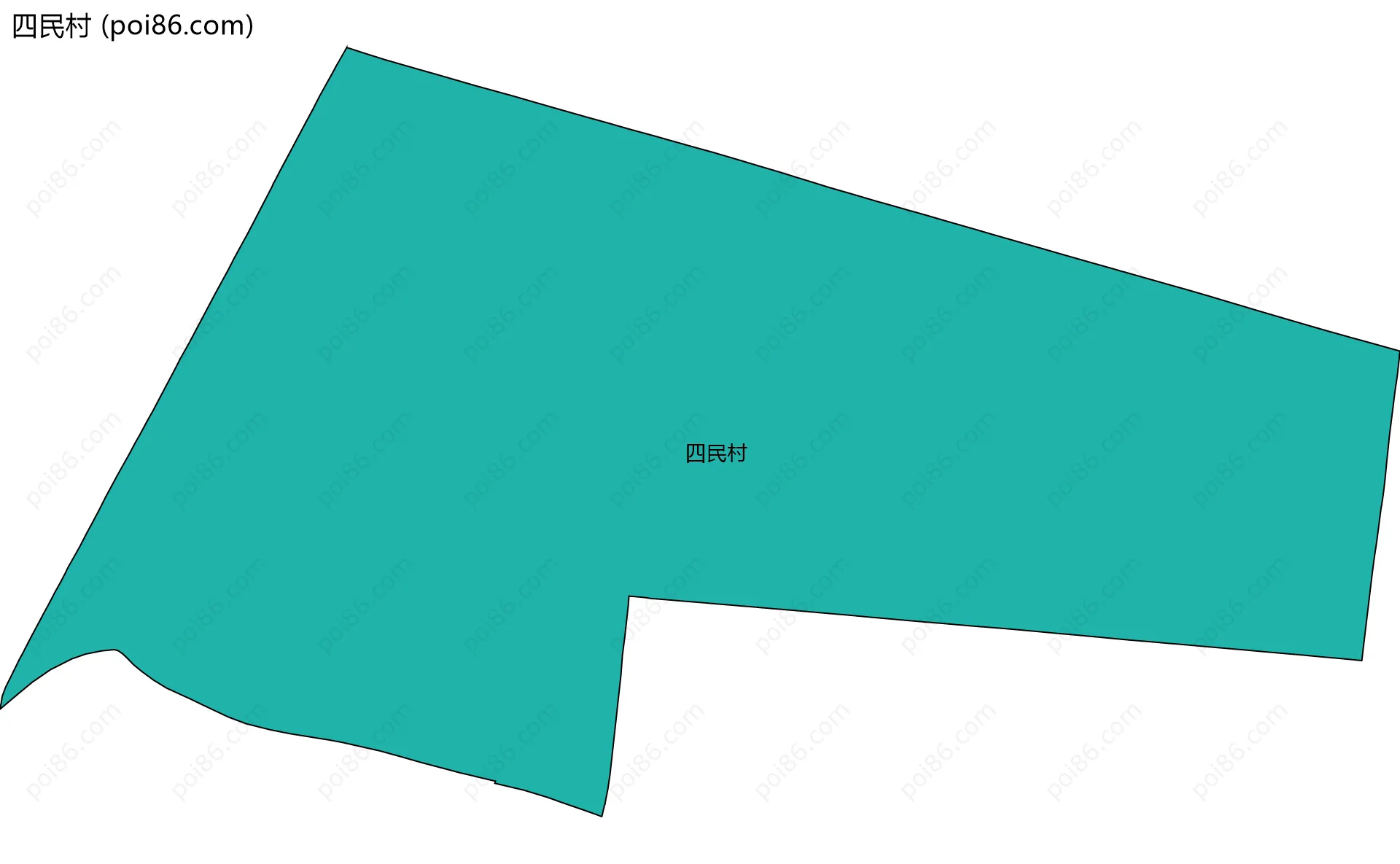 四民村边界地图