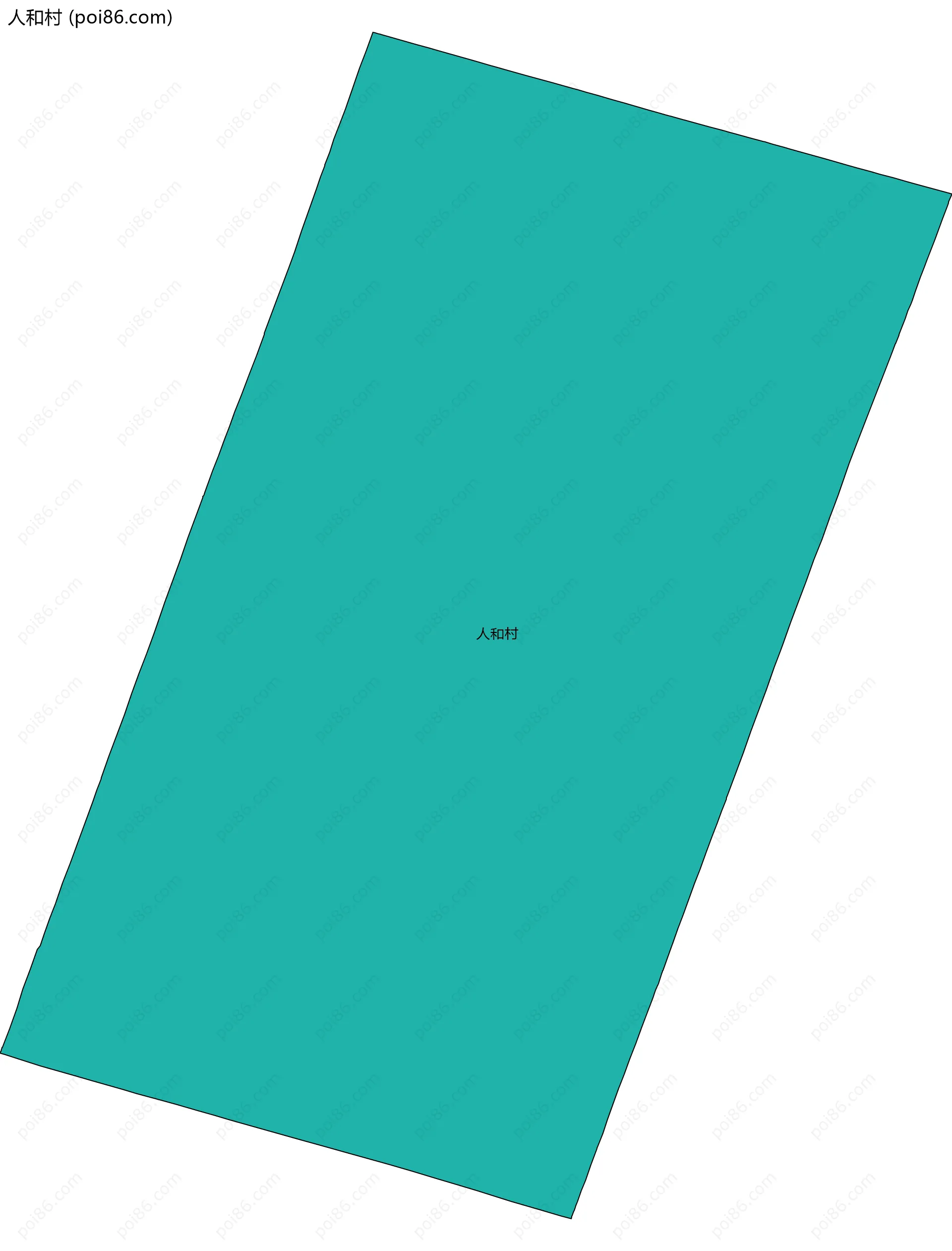 人和村边界地图