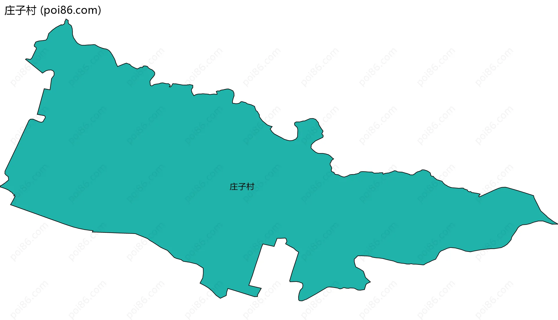 庄子村边界地图