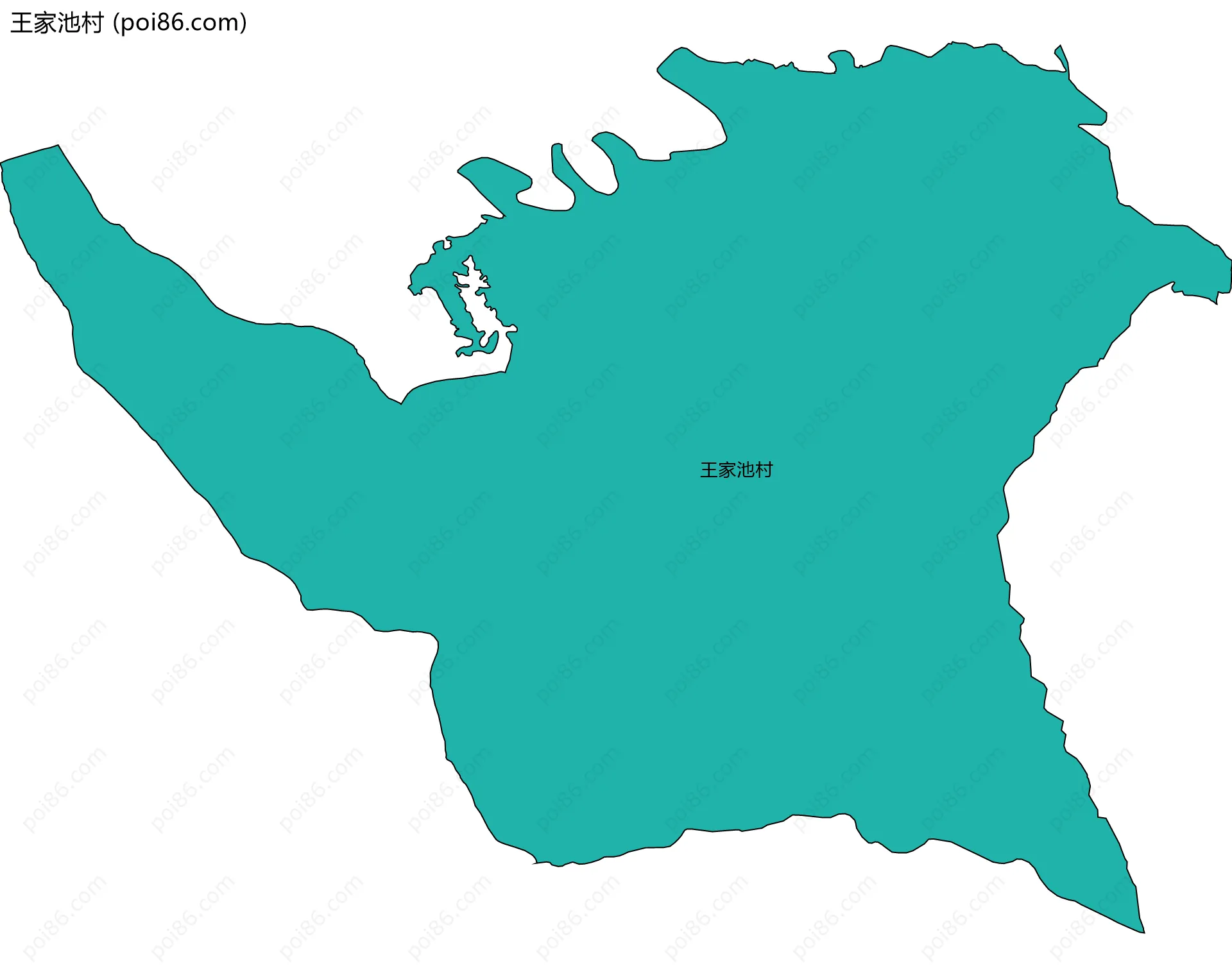王家池村边界地图