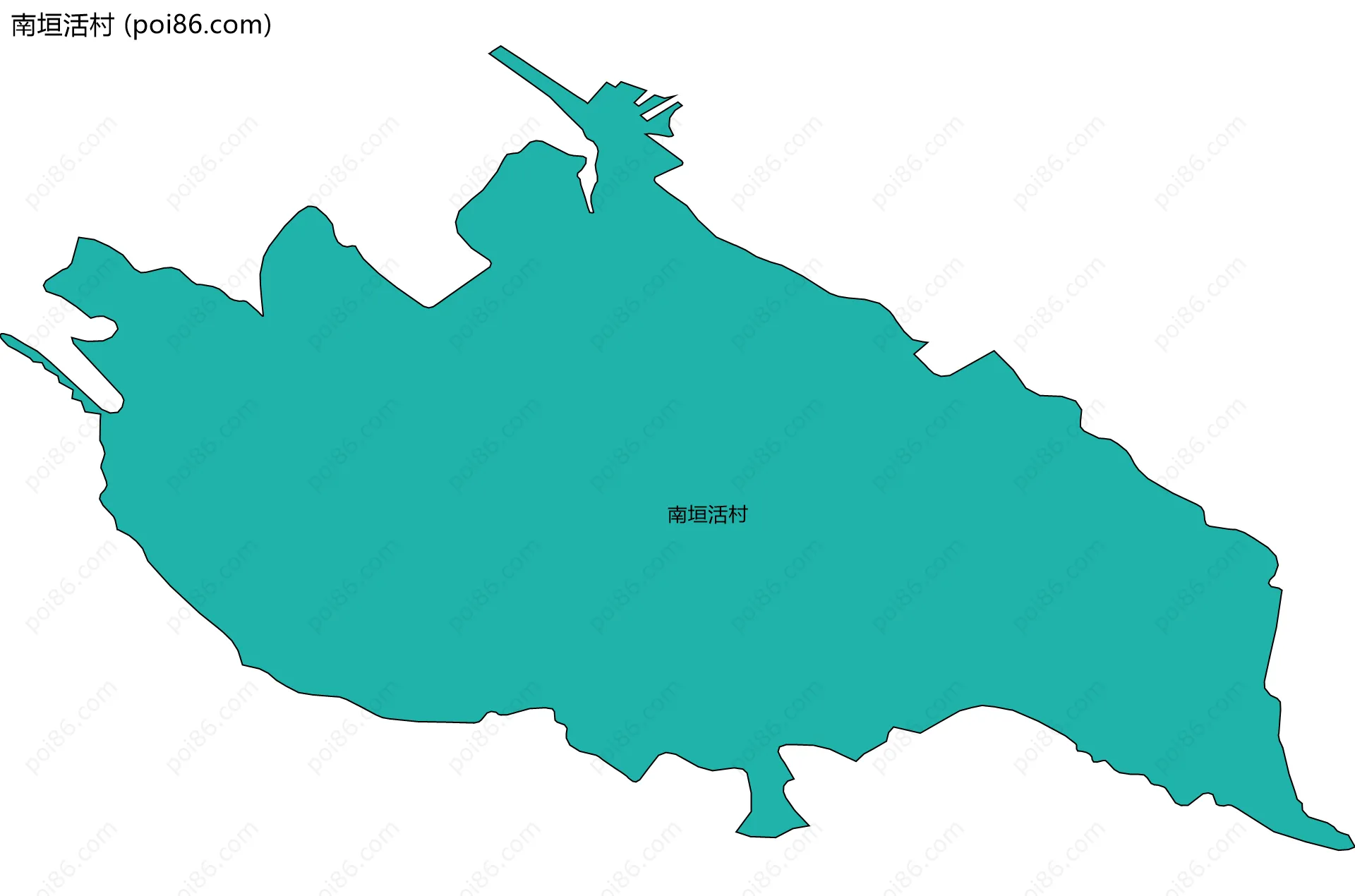 南垣活村边界地图