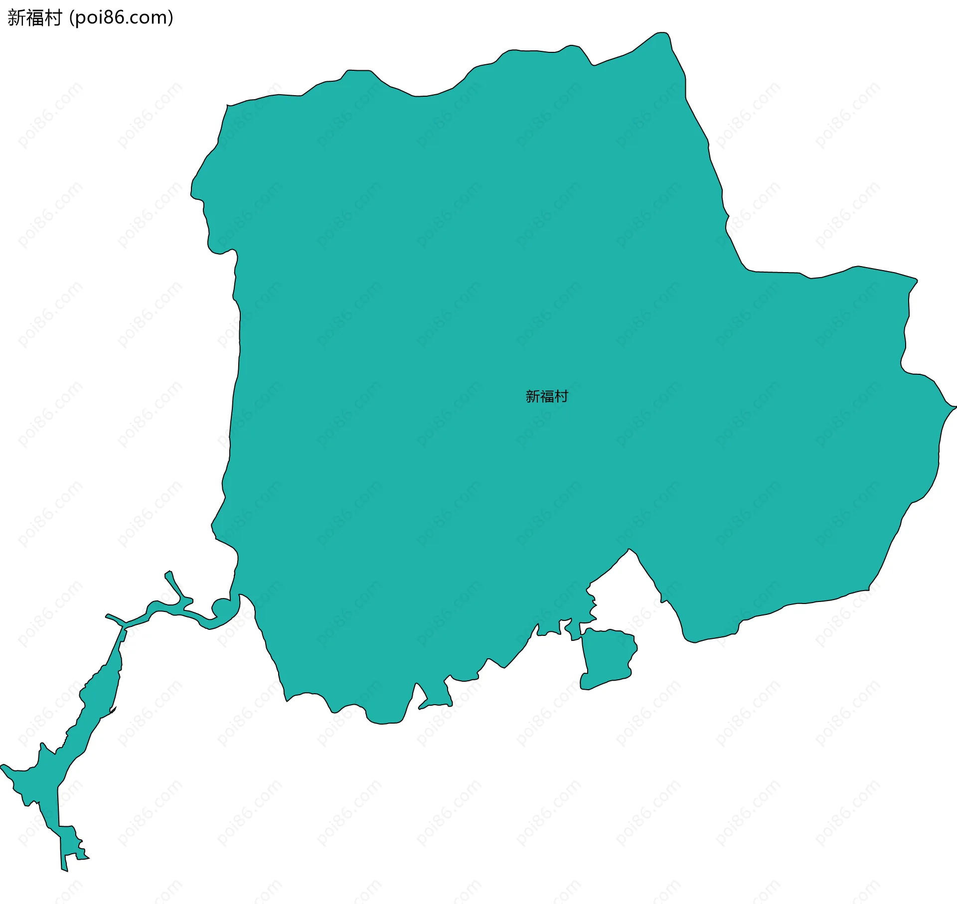 新福村边界地图