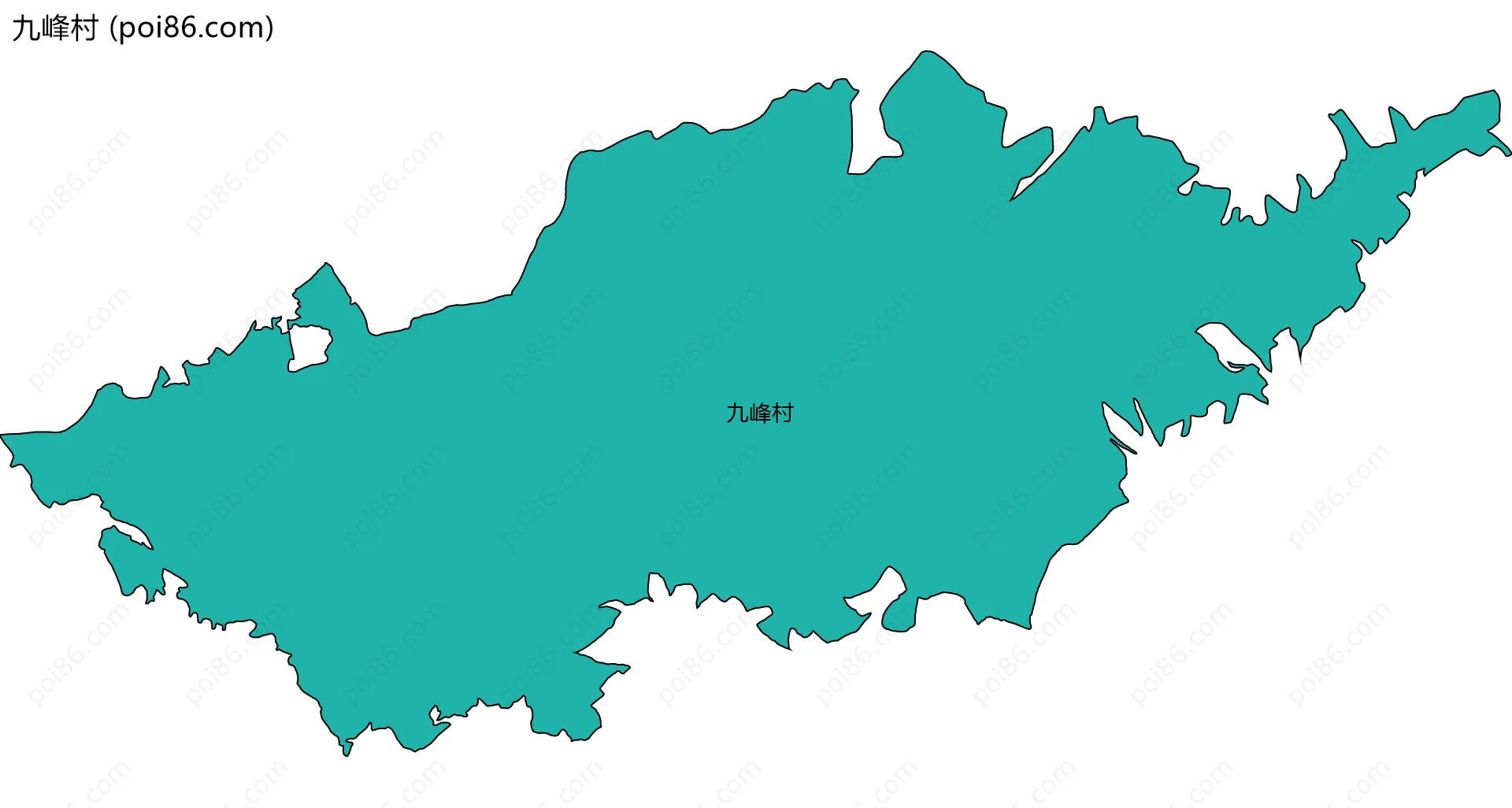 九峰村边界地图