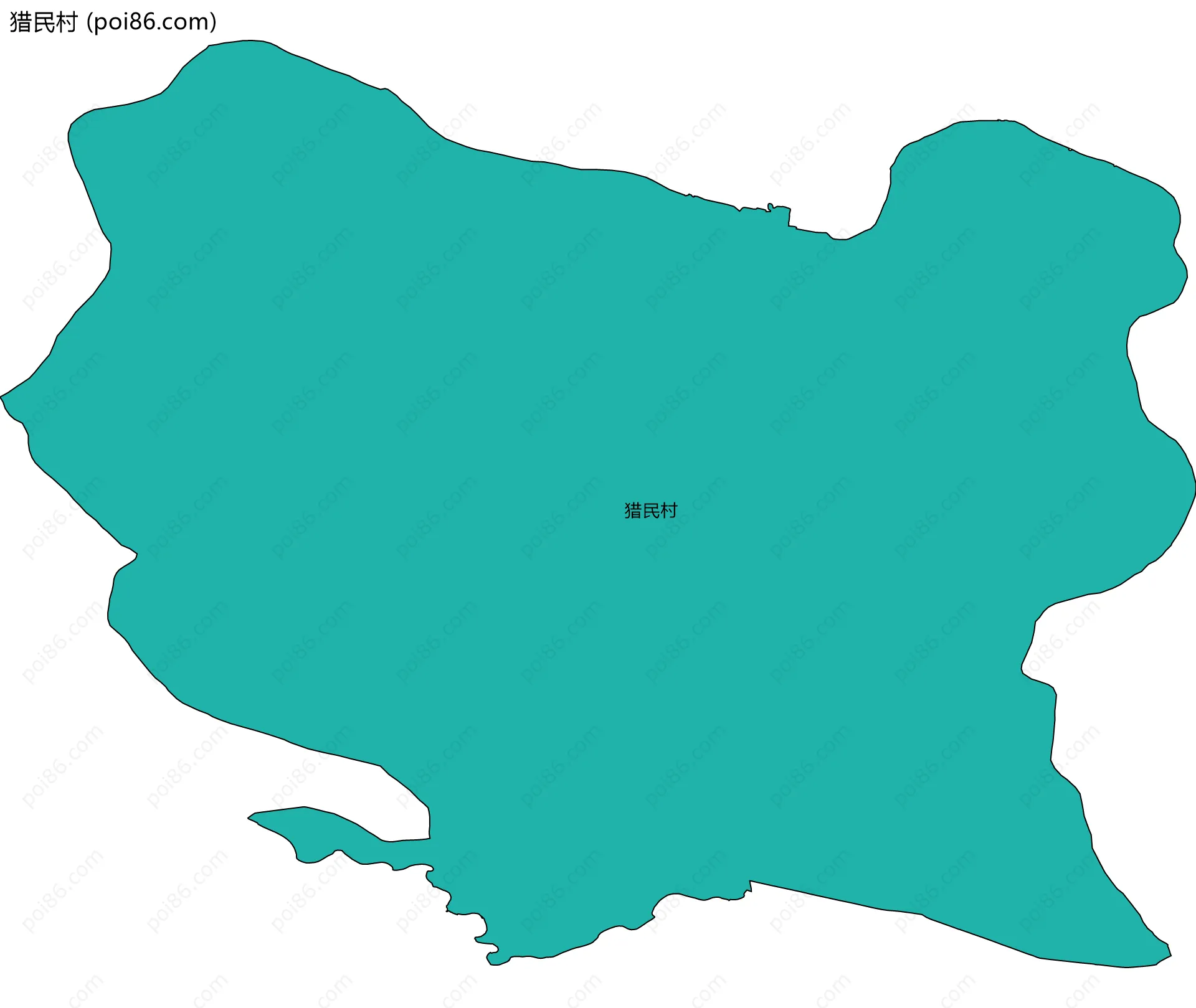猎民村边界地图