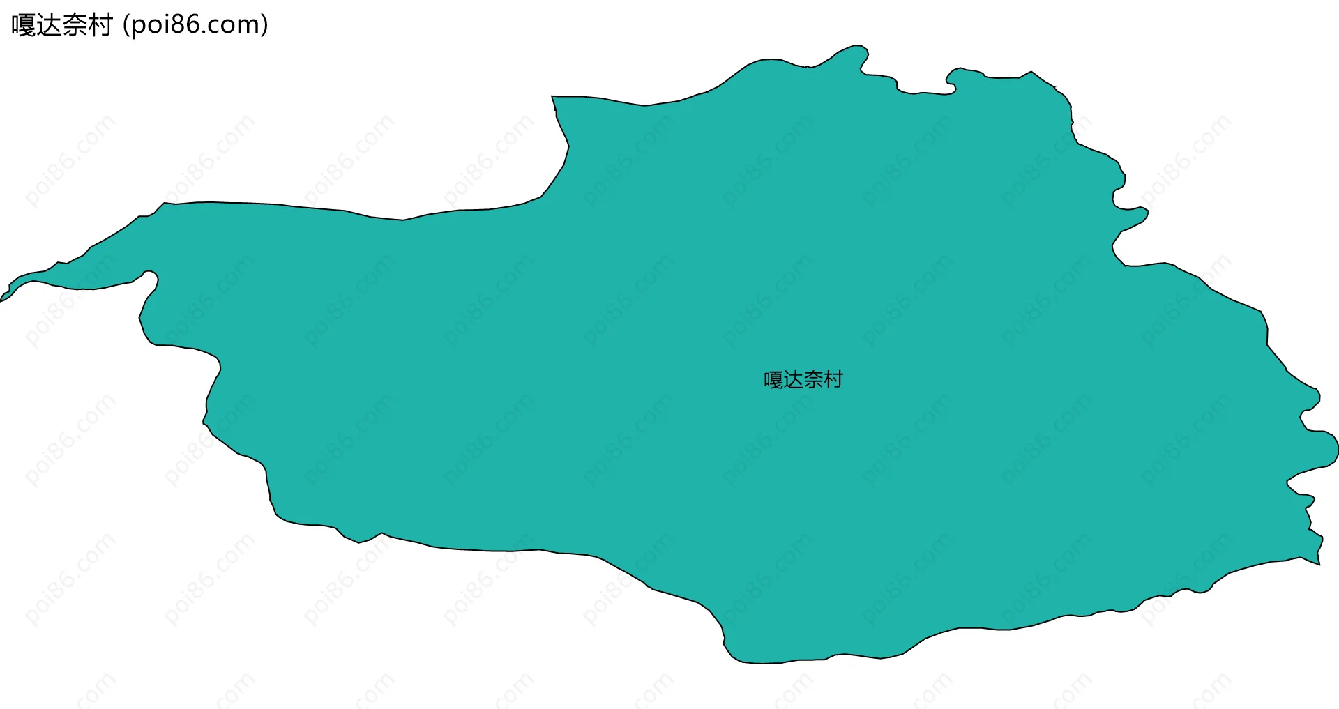 嘎达奈村边界地图