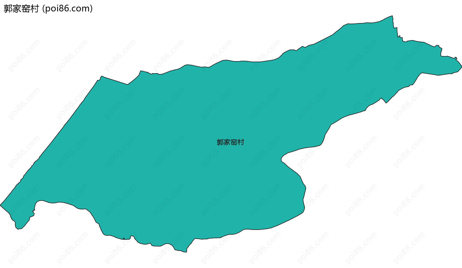 郭家窑村边界地图