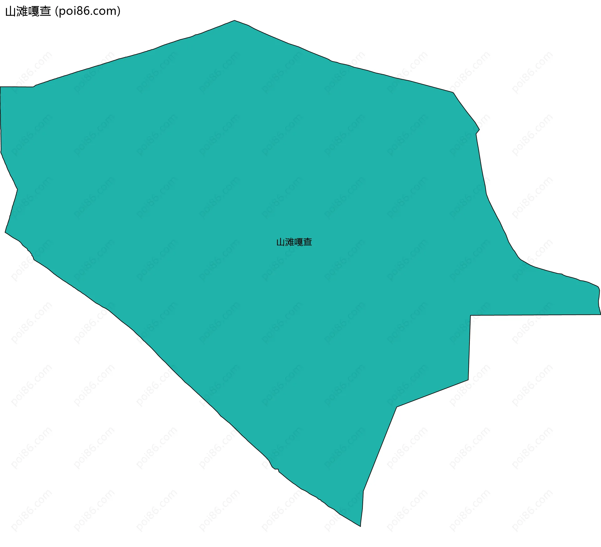 山滩嘎查边界地图