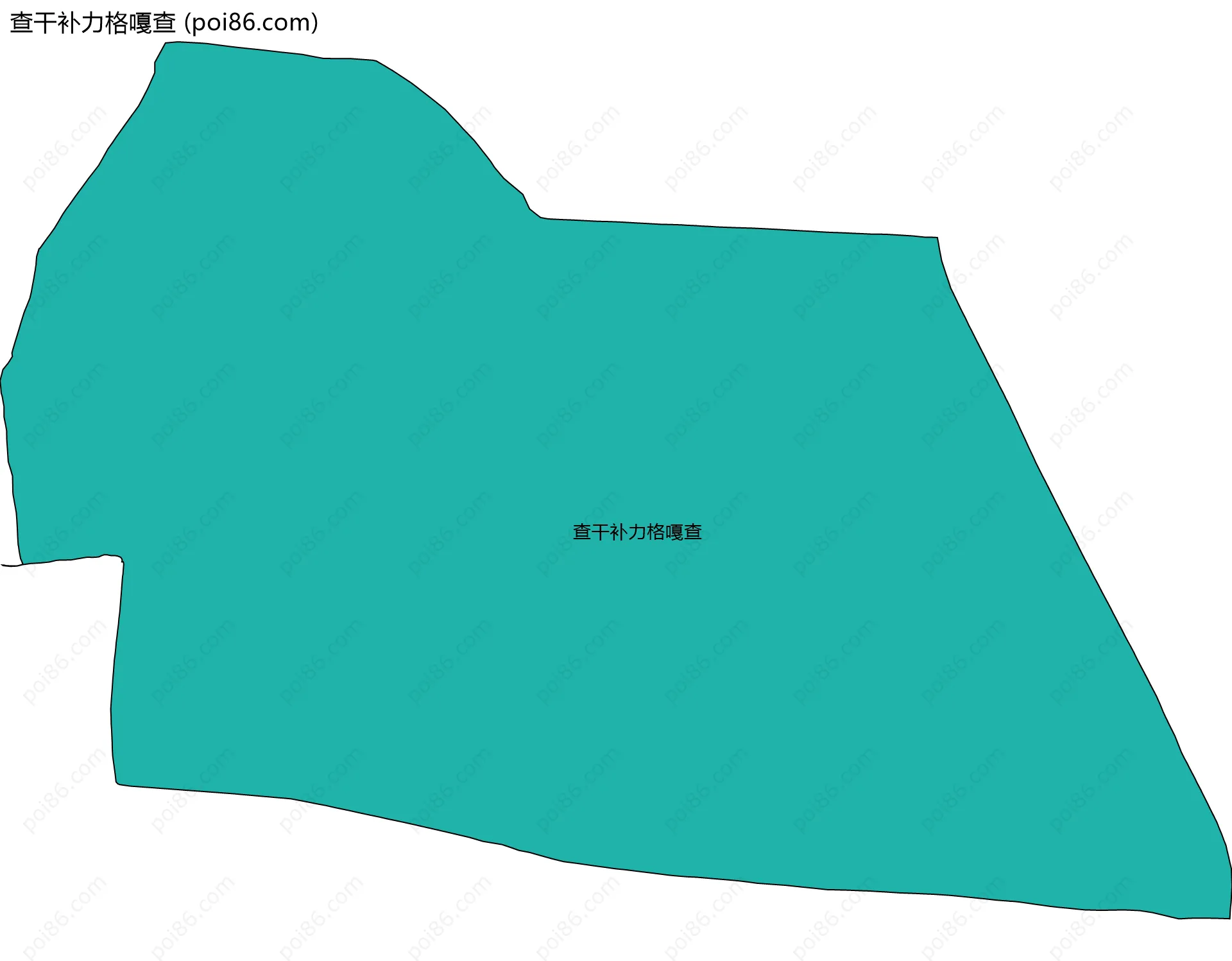查干补力格嘎查边界地图