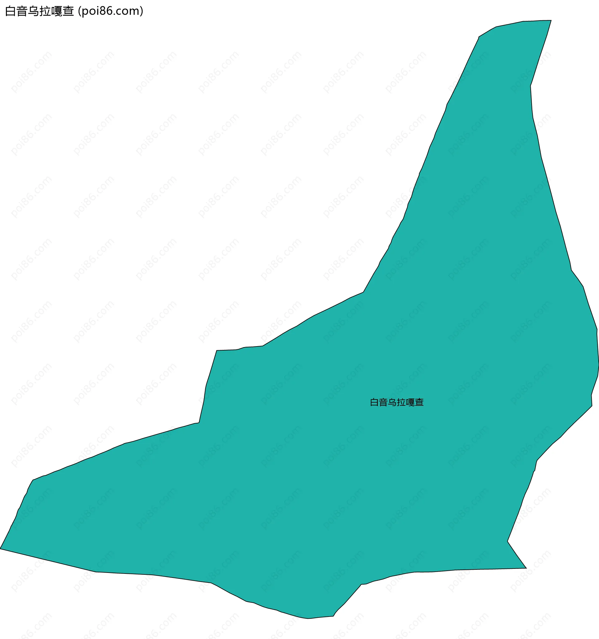 白音乌拉嘎查边界地图