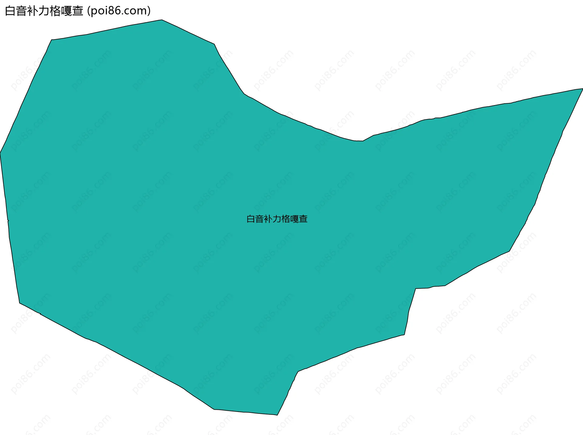 白音补力格嘎查边界地图