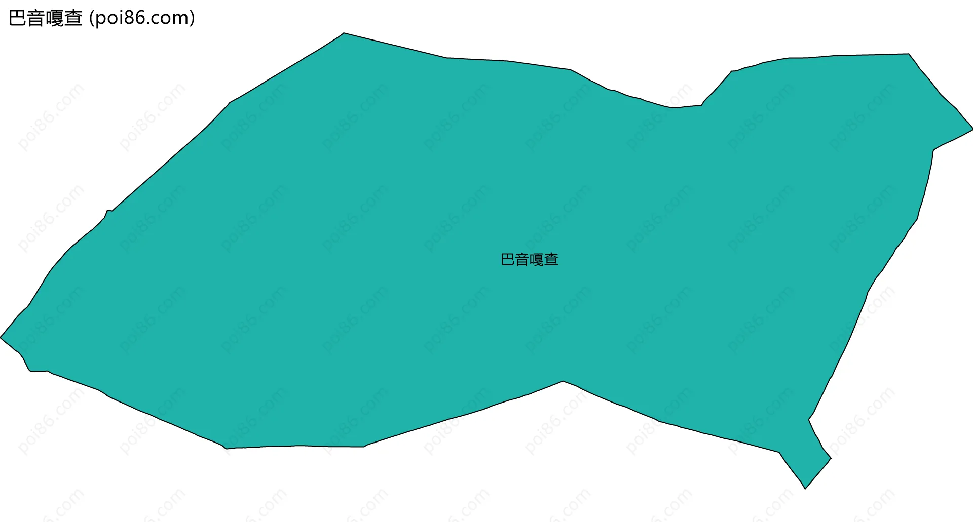 巴音嘎查边界地图