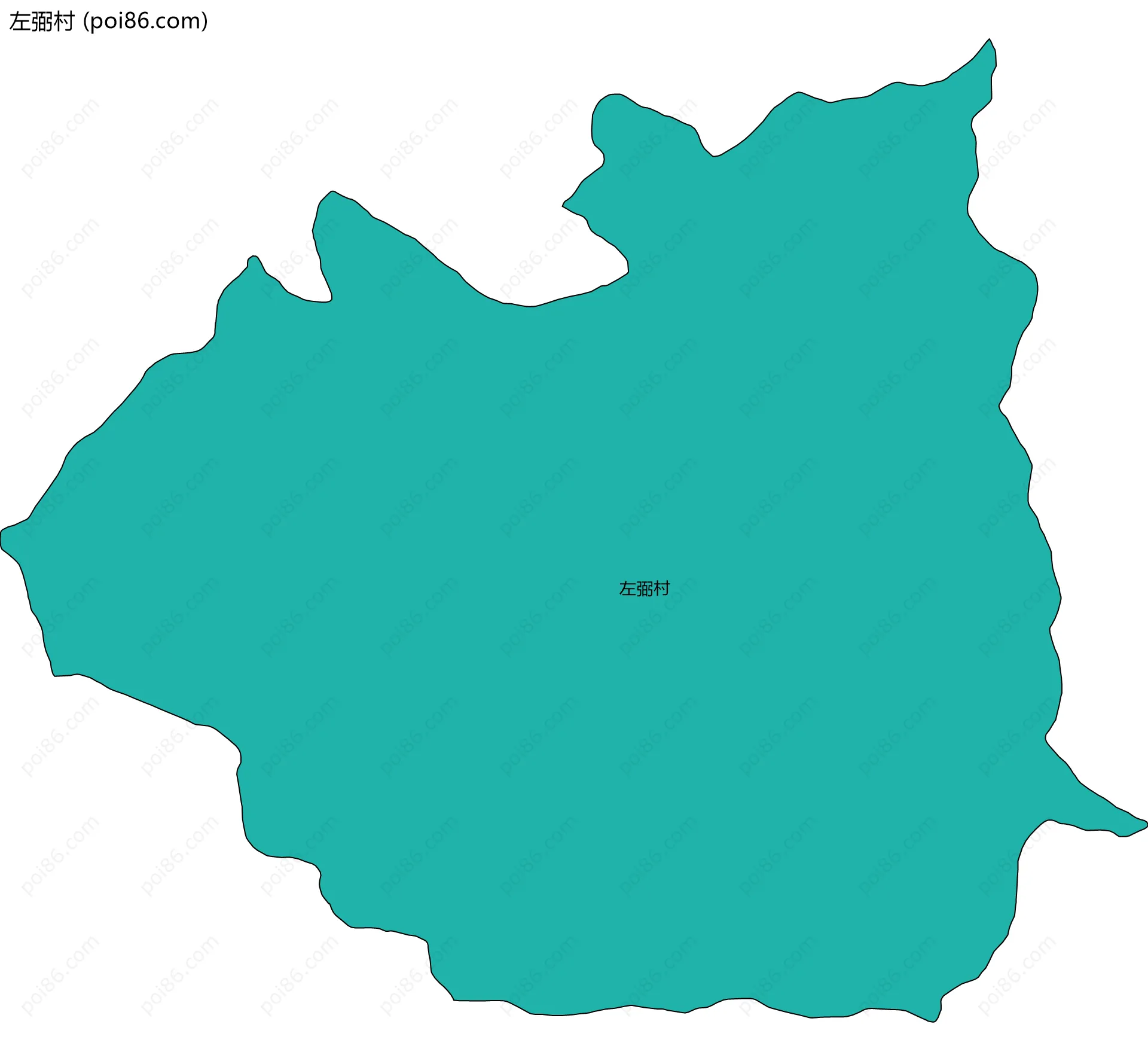 左弼村边界地图
