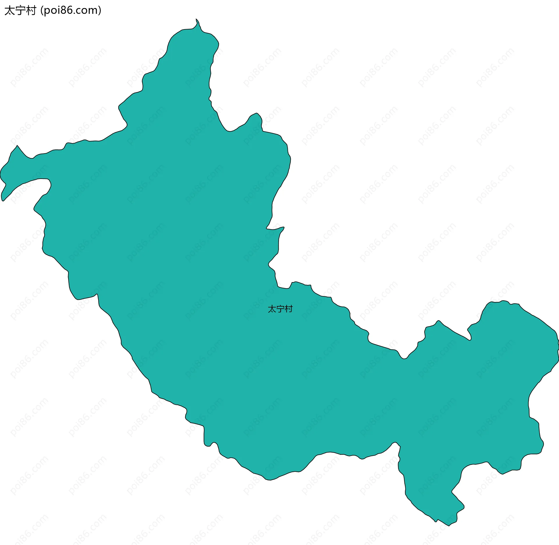 太宁村边界地图