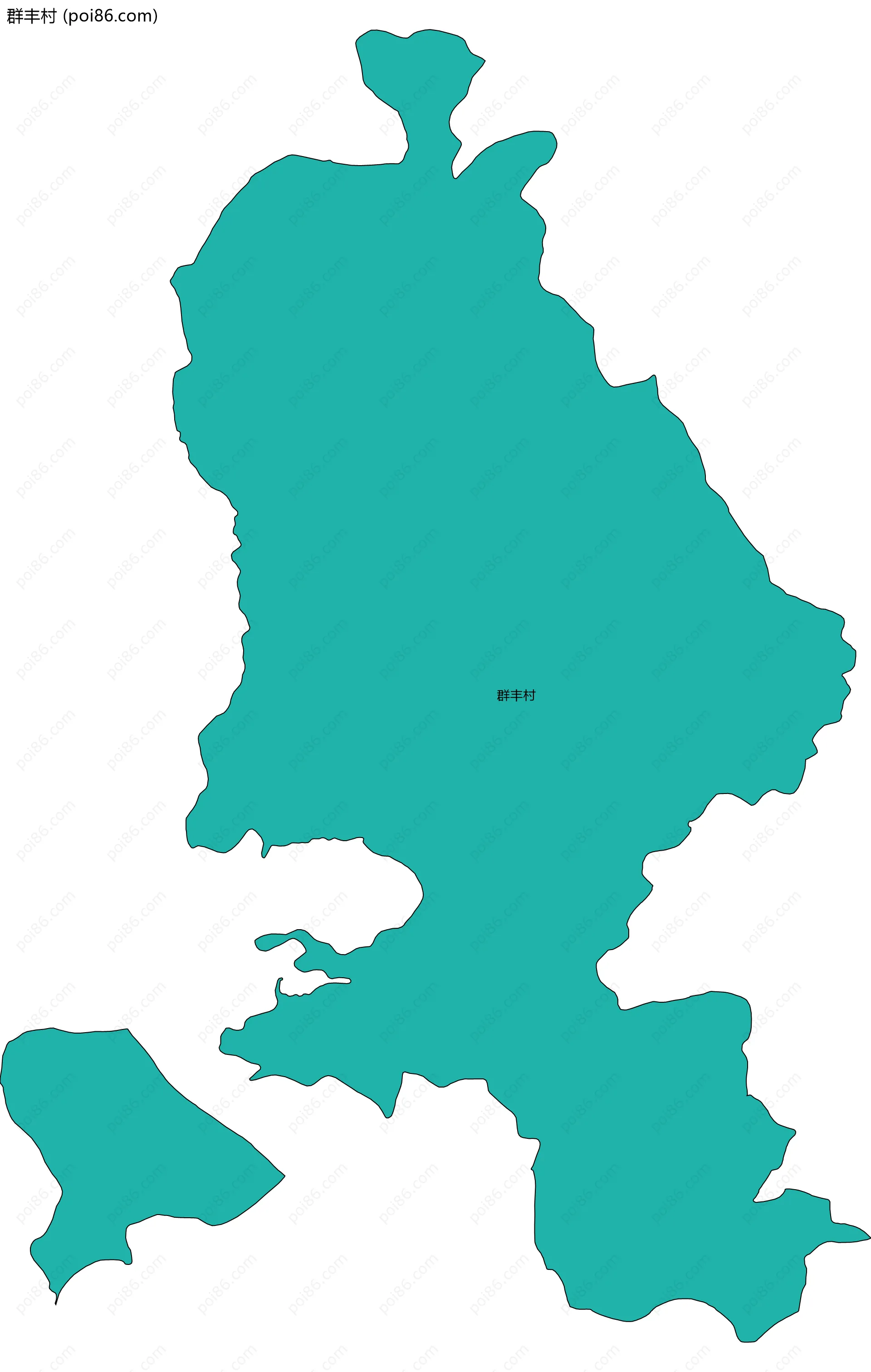 群丰村边界地图