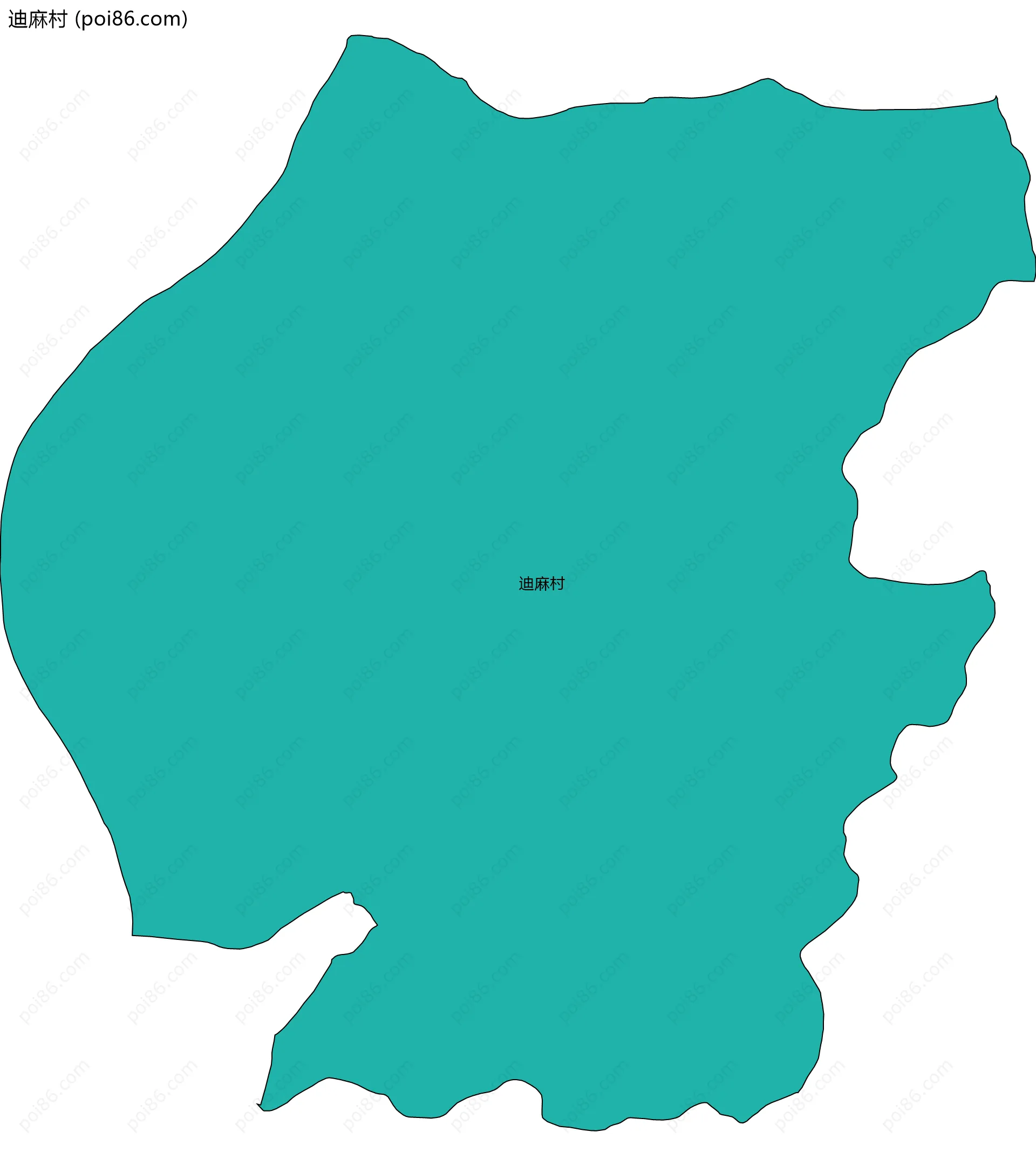 迪麻村边界地图