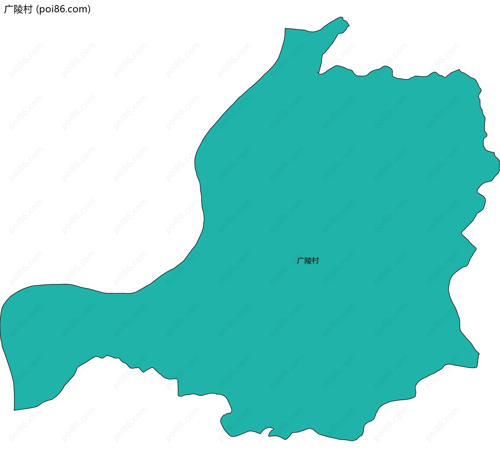 广陵村边界地图