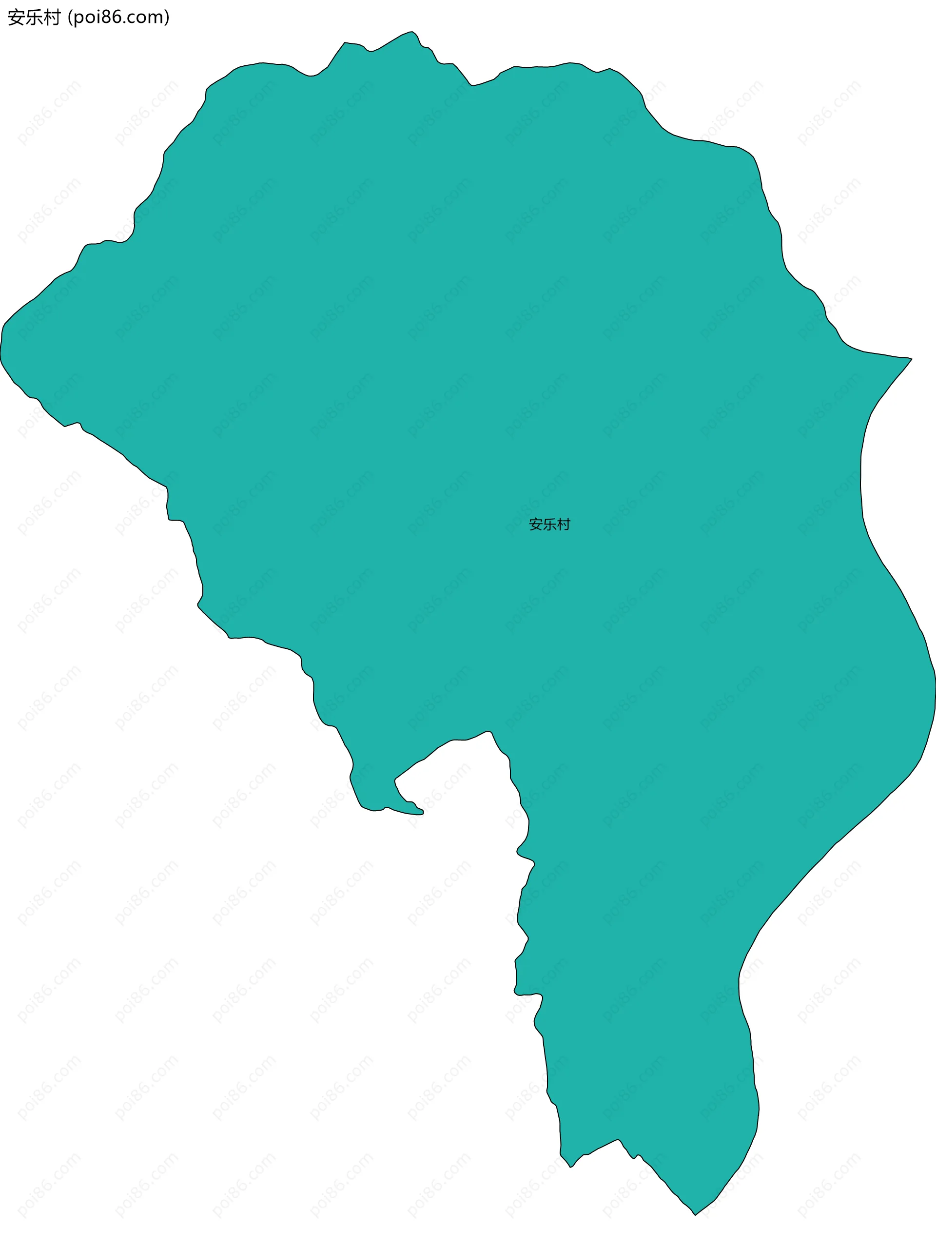 安乐村边界地图